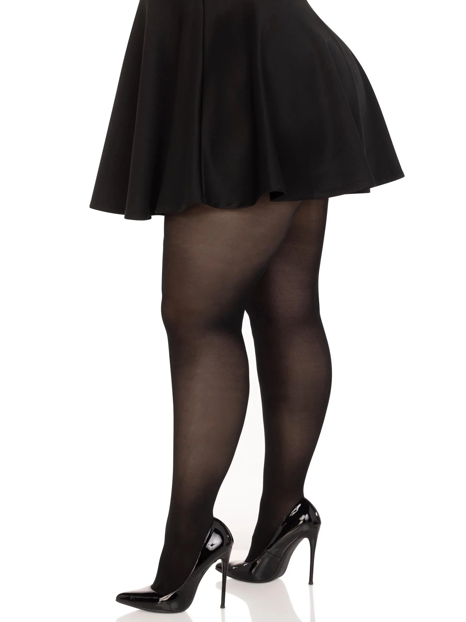 Plus Elastane Opaque to Waist Pantyhose - Image 4