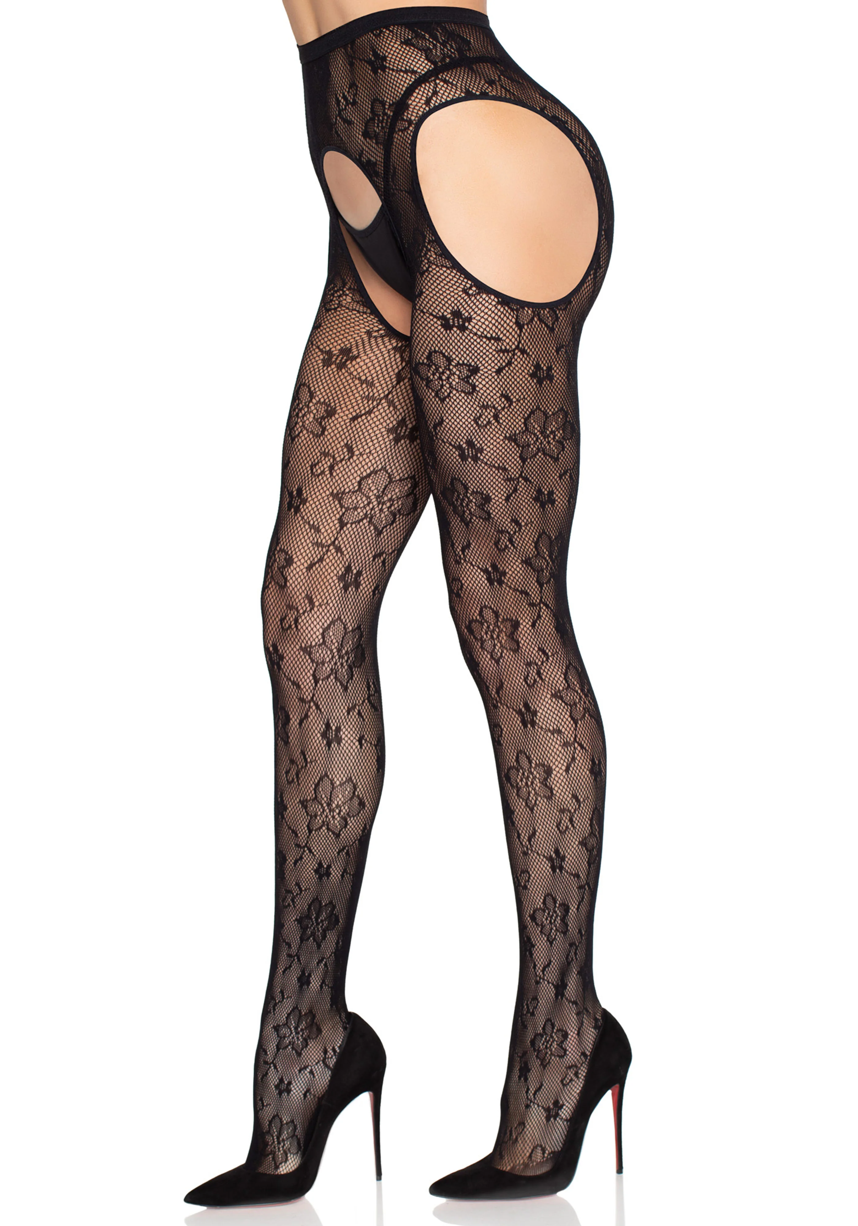 Bloom Net Suspender Tights - Image 3