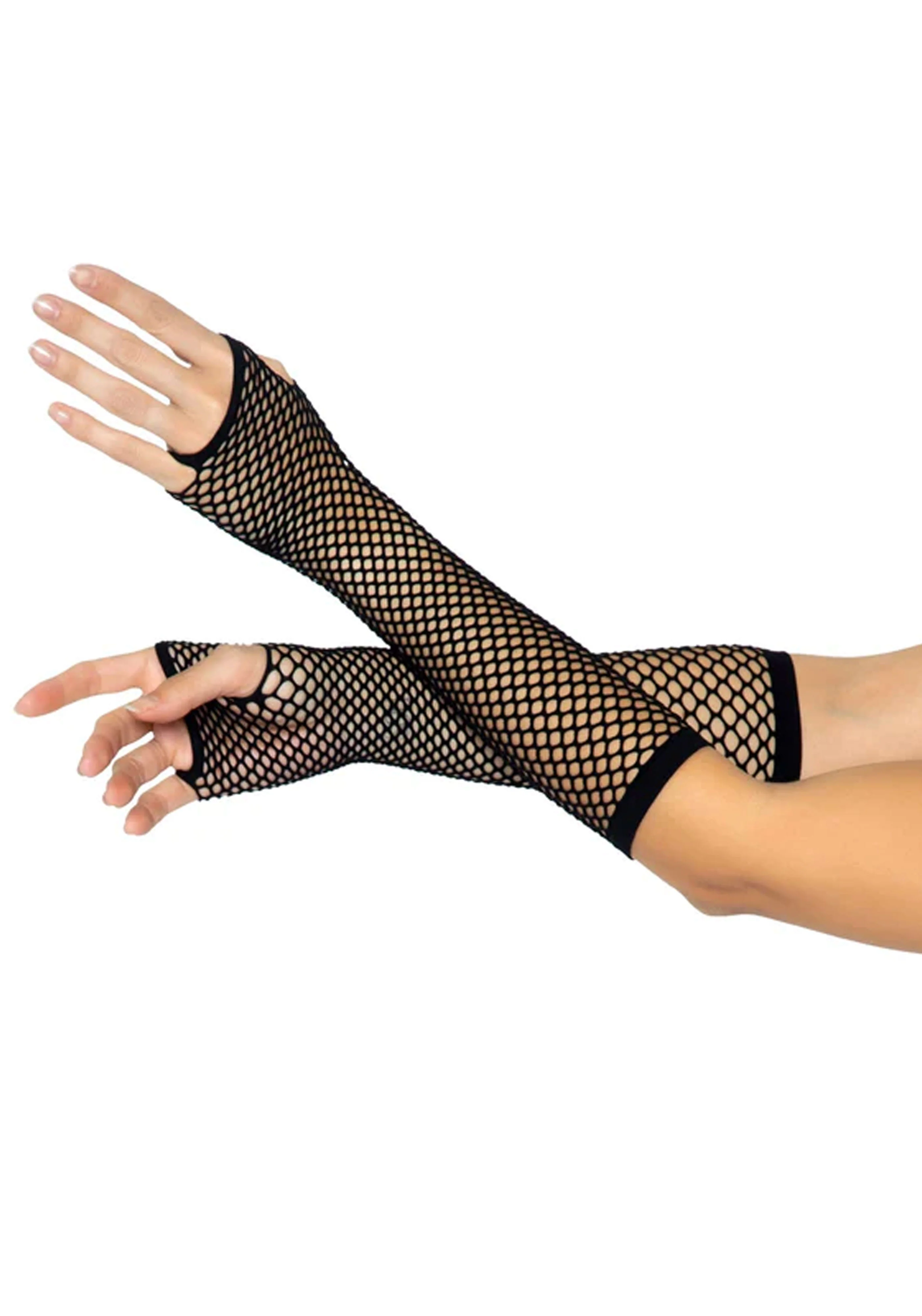 Triangle Net Fingerless Gloves - Image 2