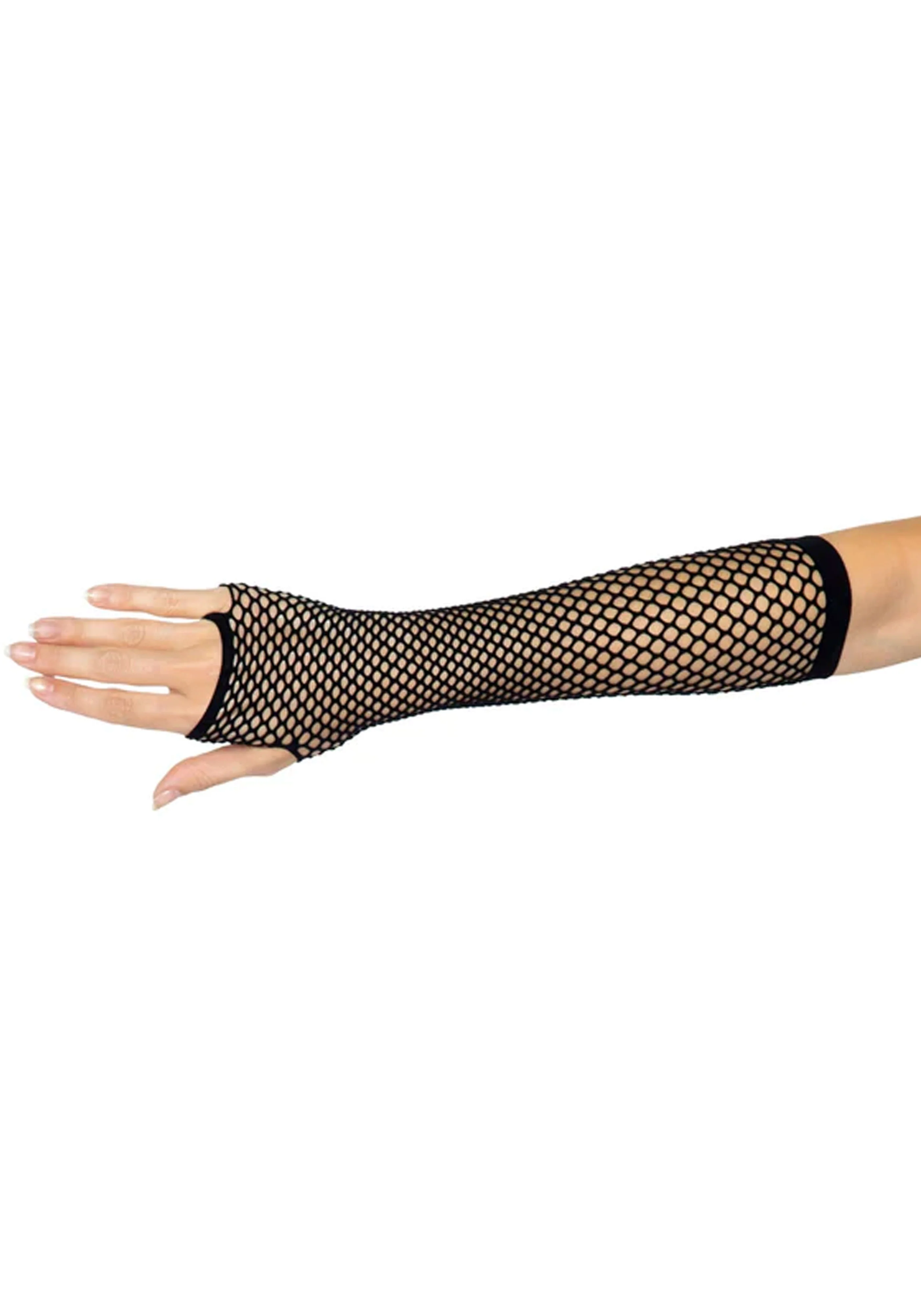 Triangle Net Fingerless Gloves - Image 3