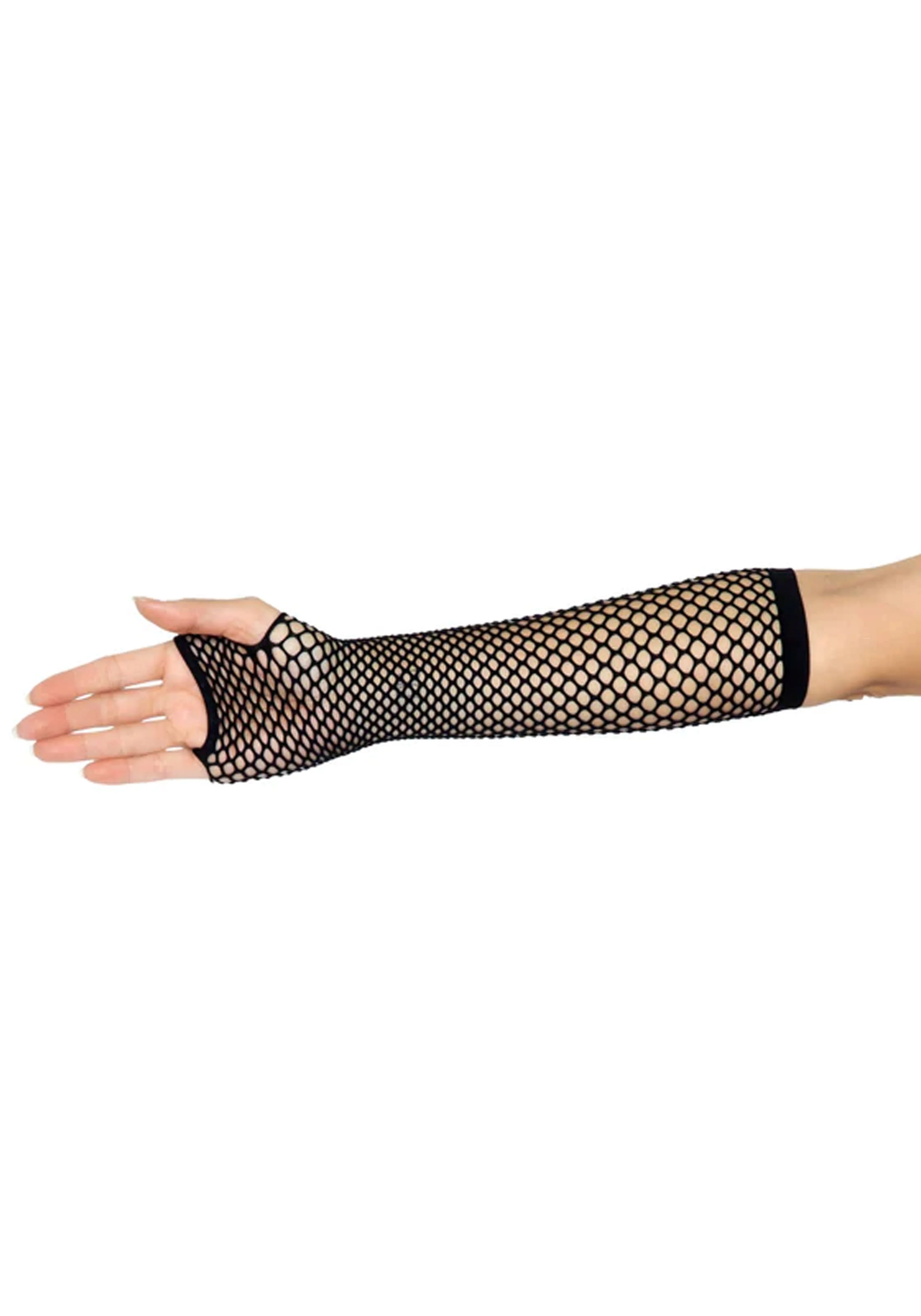 Triangle Net Fingerless Gloves - Image 4