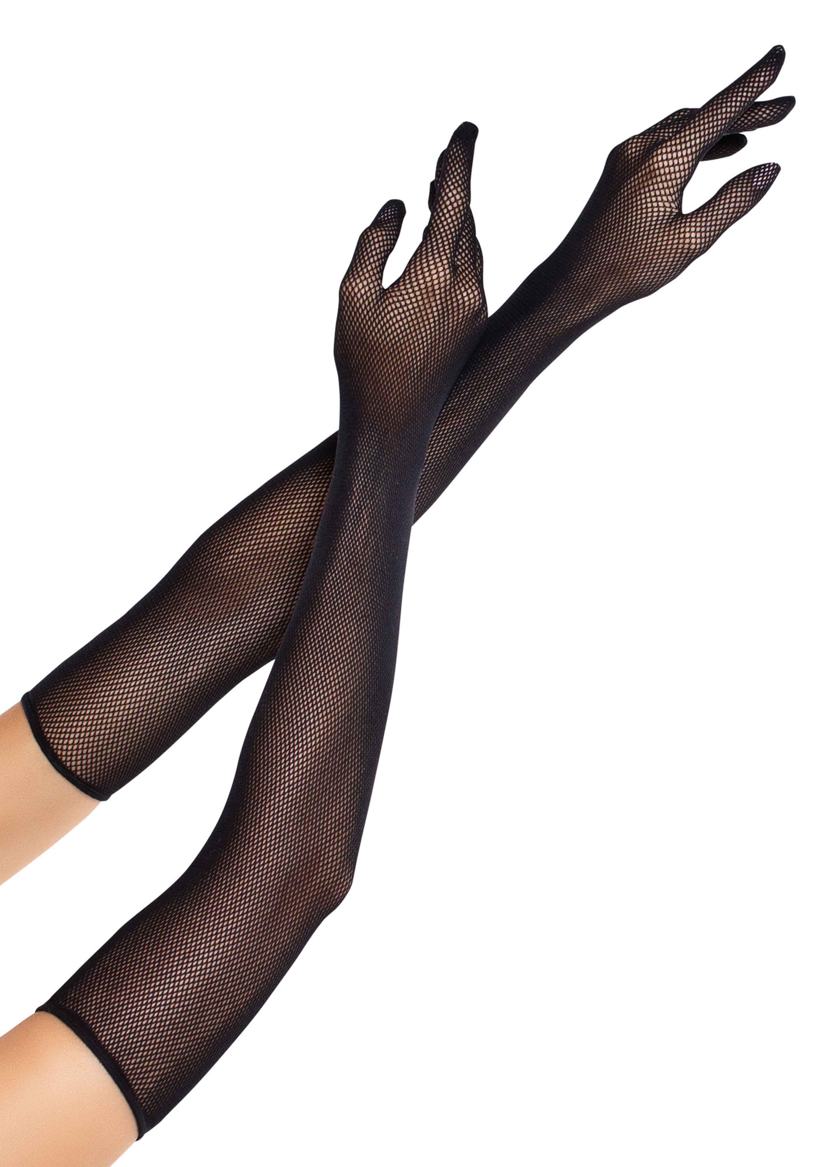 Opera Length Fishnet Gloves