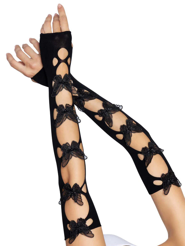 Butterfly Applique Arm Warmers