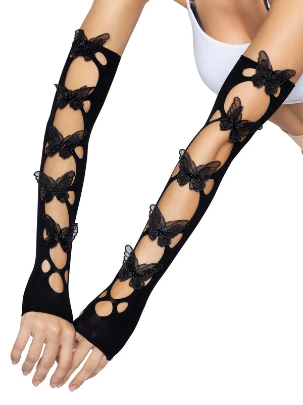 Butterfly Applique Arm Warmers - Image 2