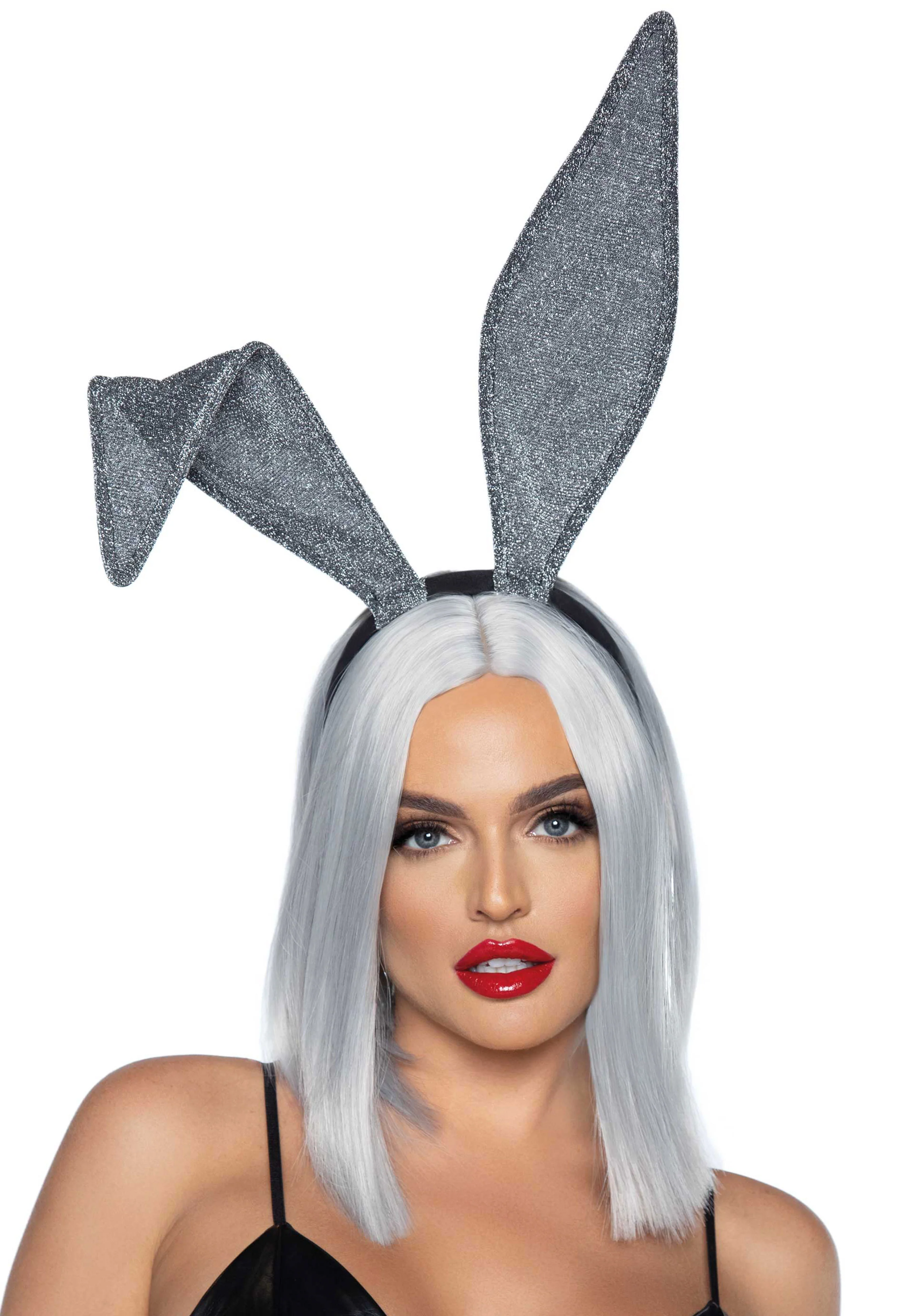 Glitter Bunny Ears Headband - Image 2