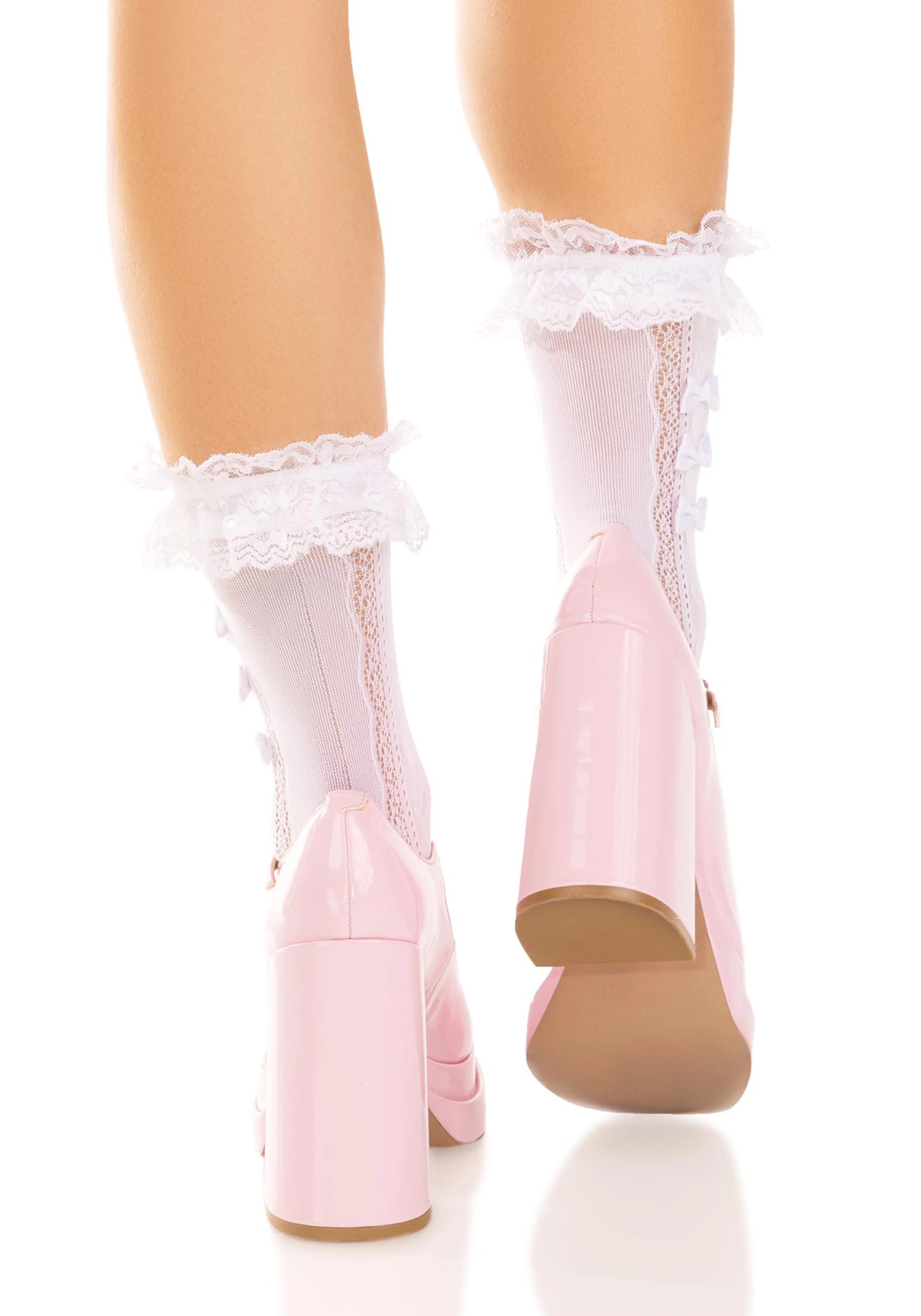 Heart Anklet with Ruffle and Bow - Image 11