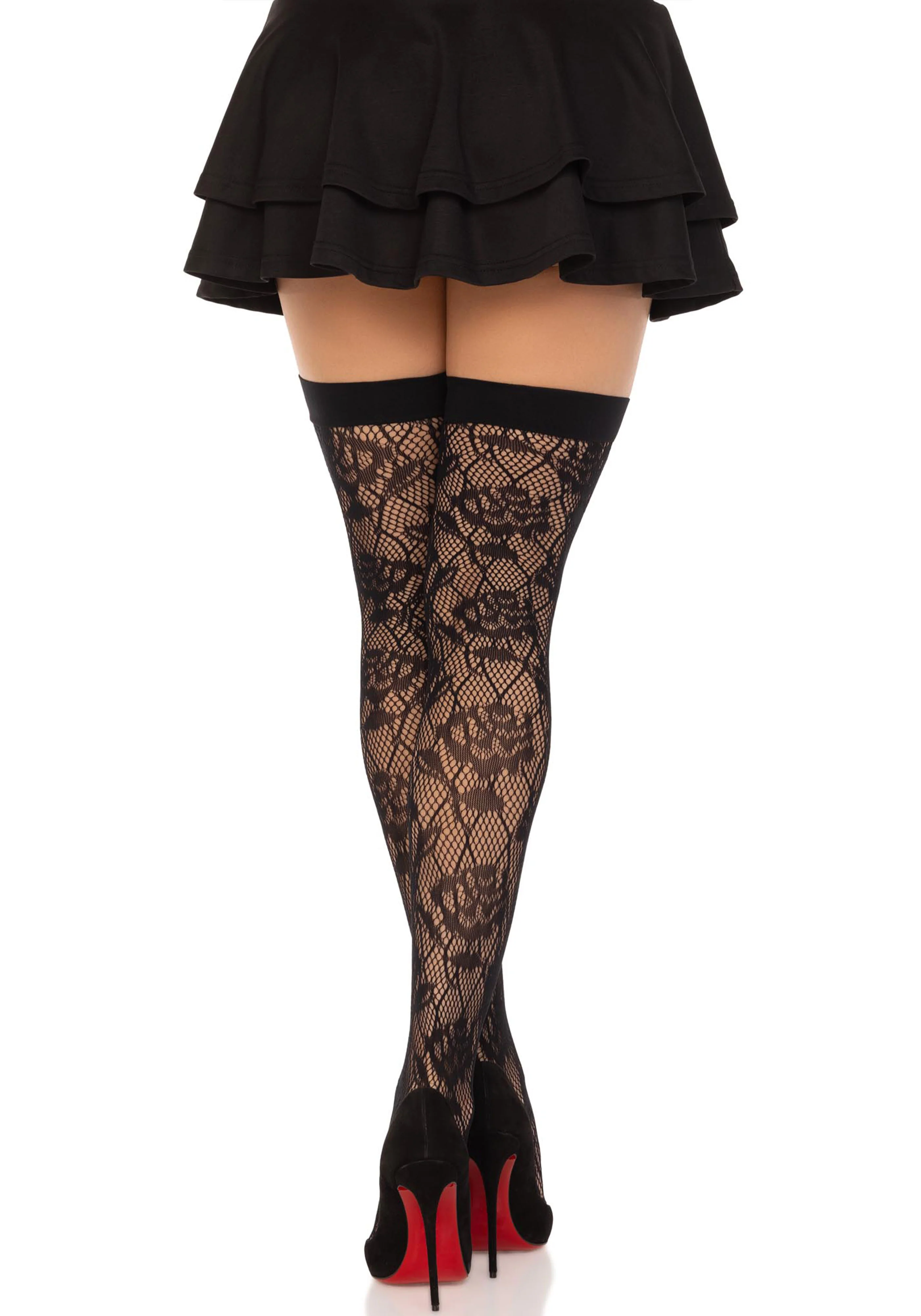 Wild Rose Net Thigh Highs - Image 4