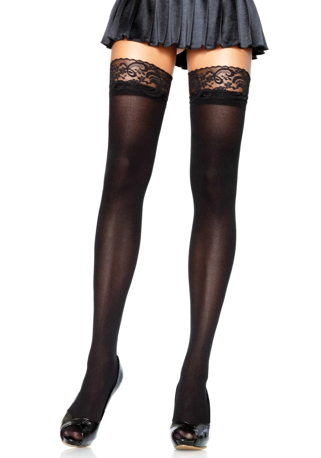 Thigh High with Lace Top