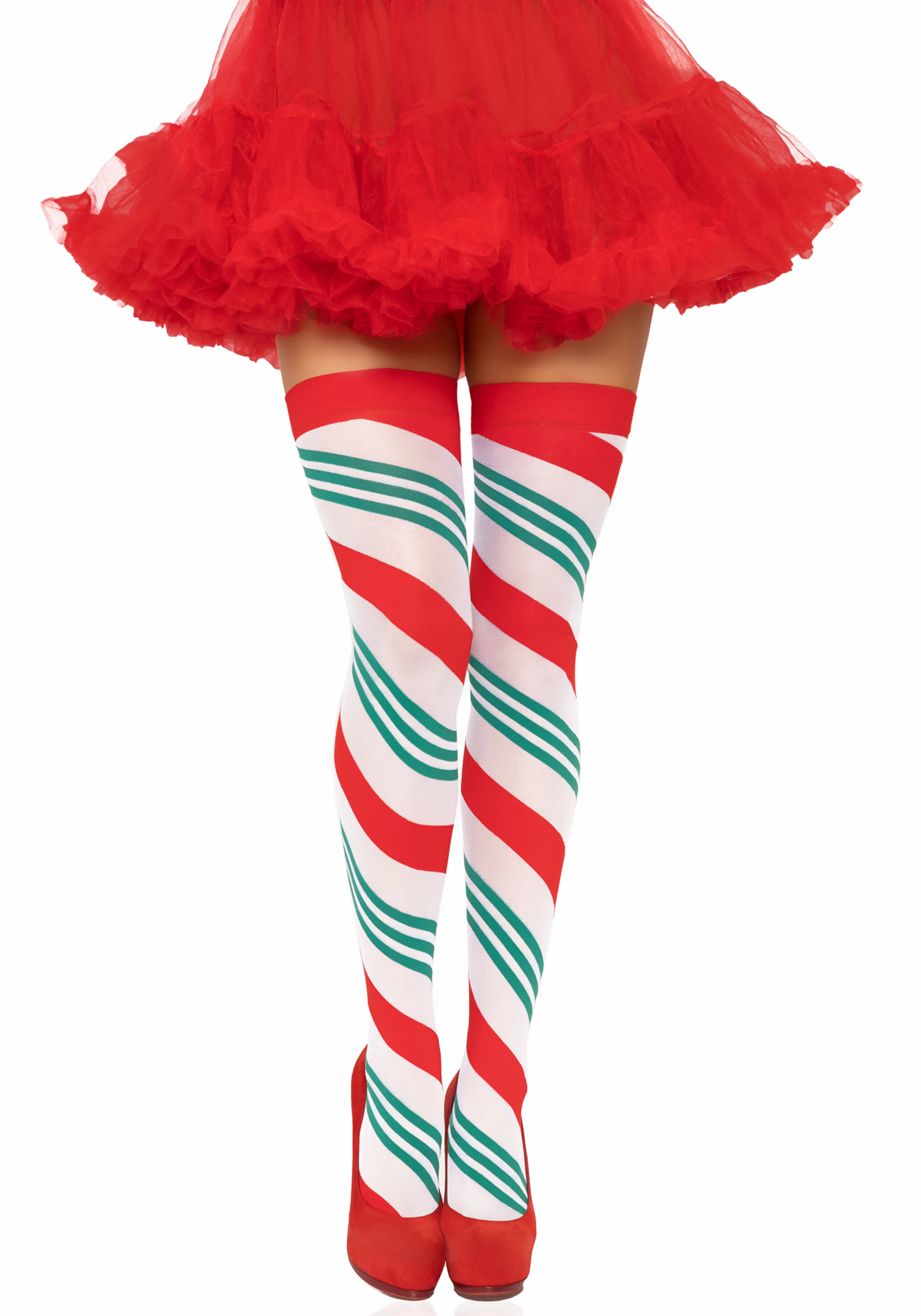 Holiday Ribbon Thigh Highs - Image 2