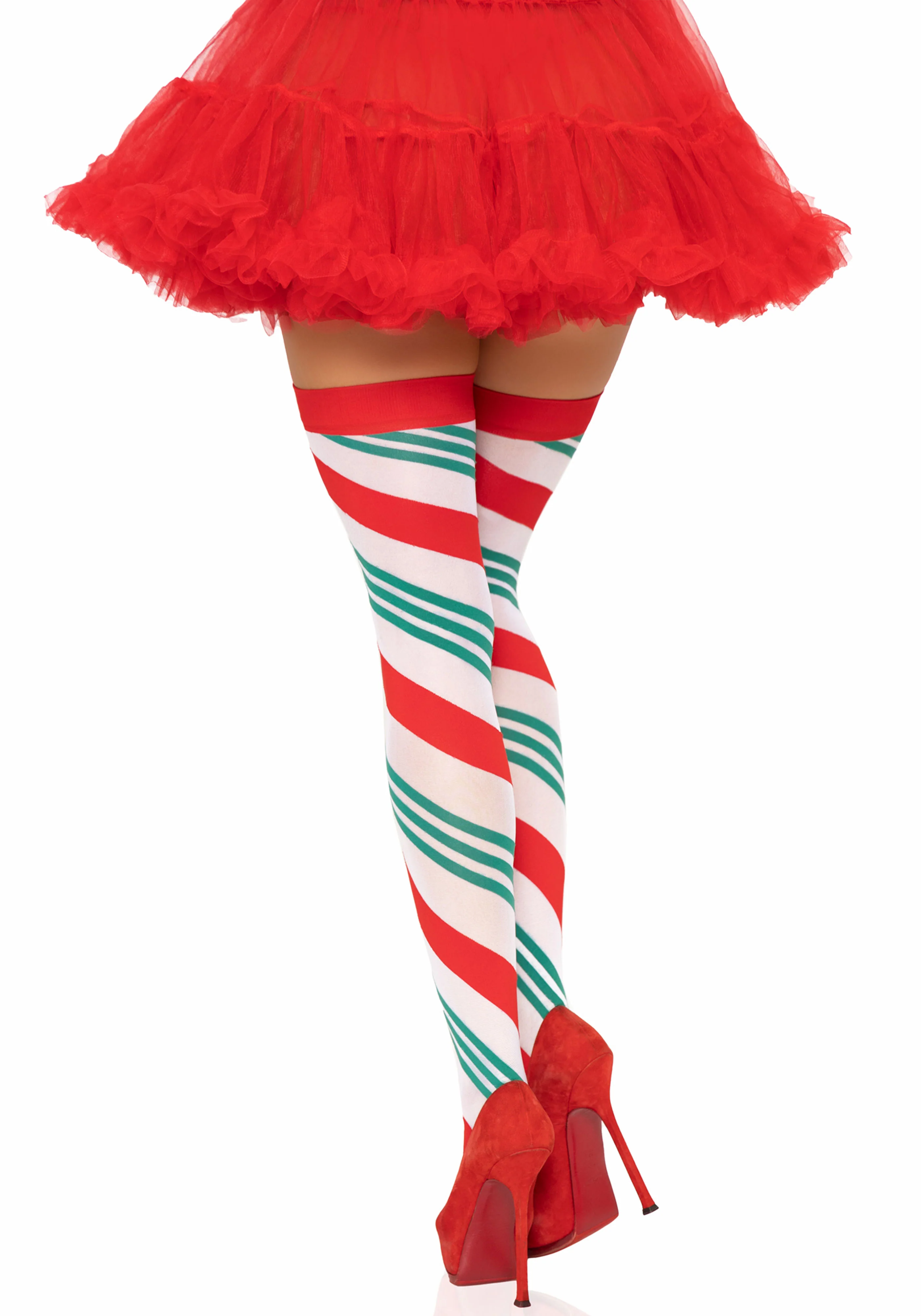 Holiday Ribbon Thigh Highs - Image 3
