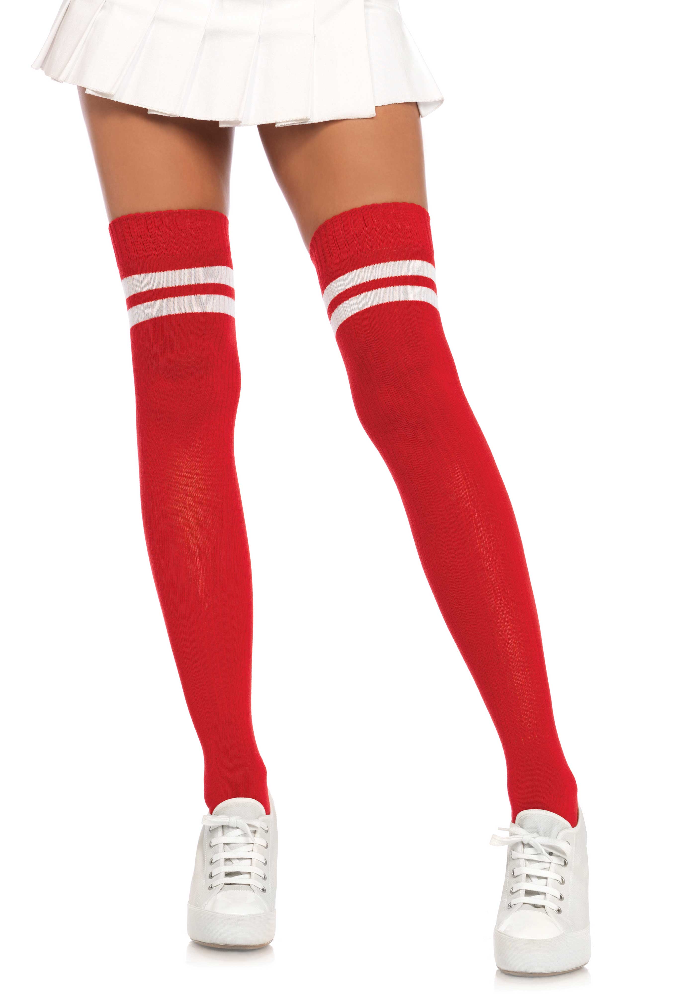Ribbed Athletic Thigh Highs - Image 6