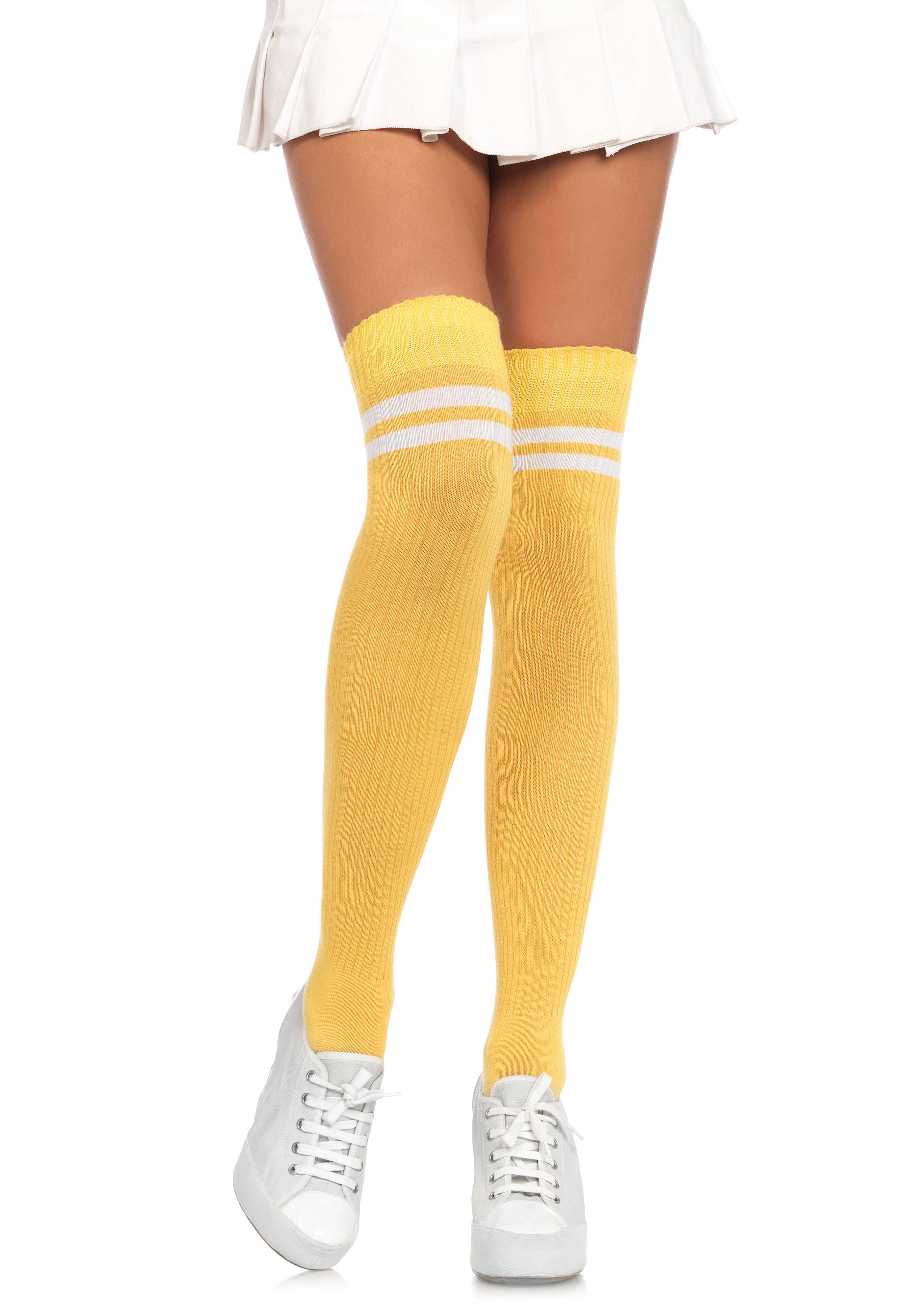 Ribbed Athletic Thigh Highs - Image 7