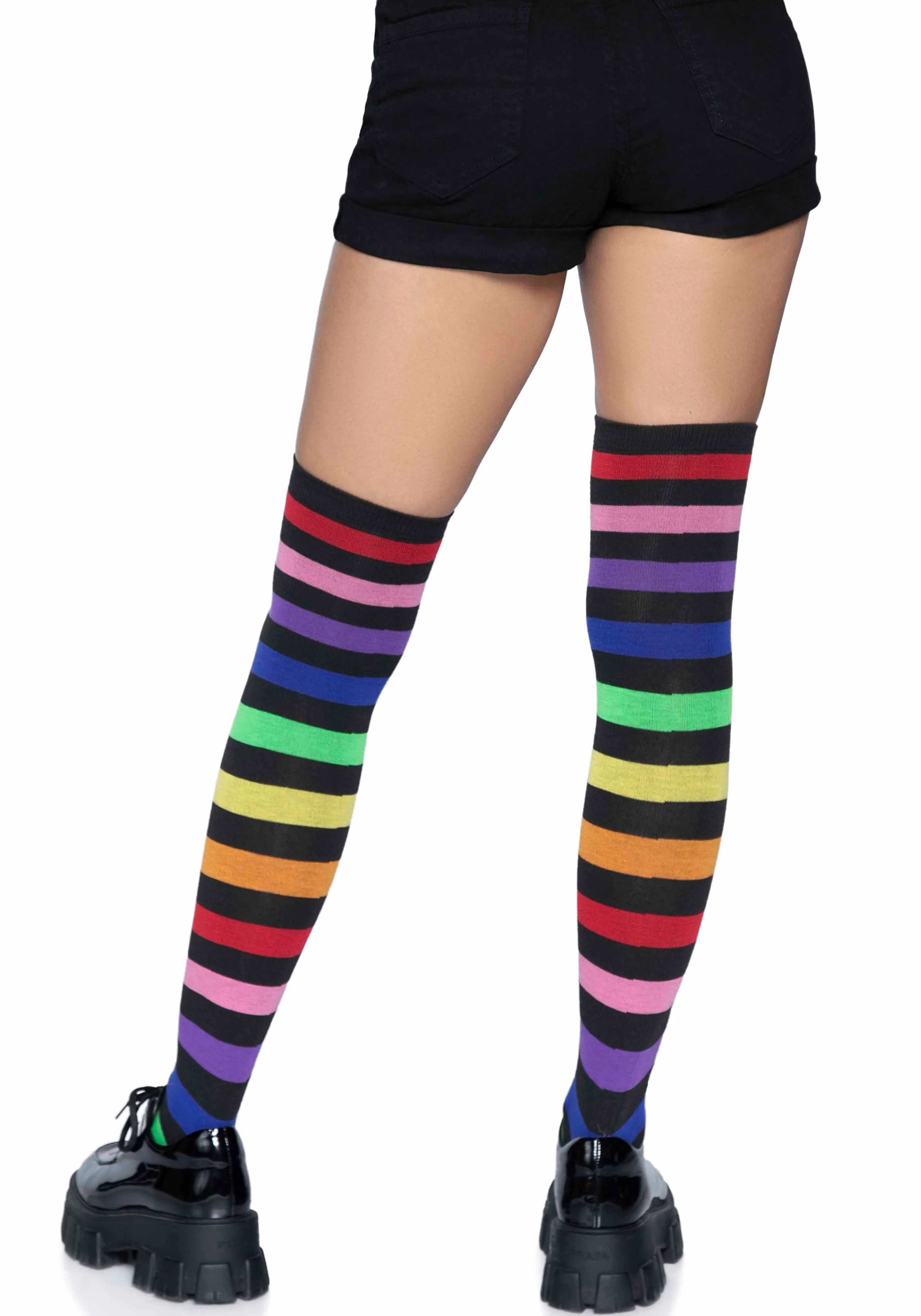 Rainbow Thigh High Socks - Image 2