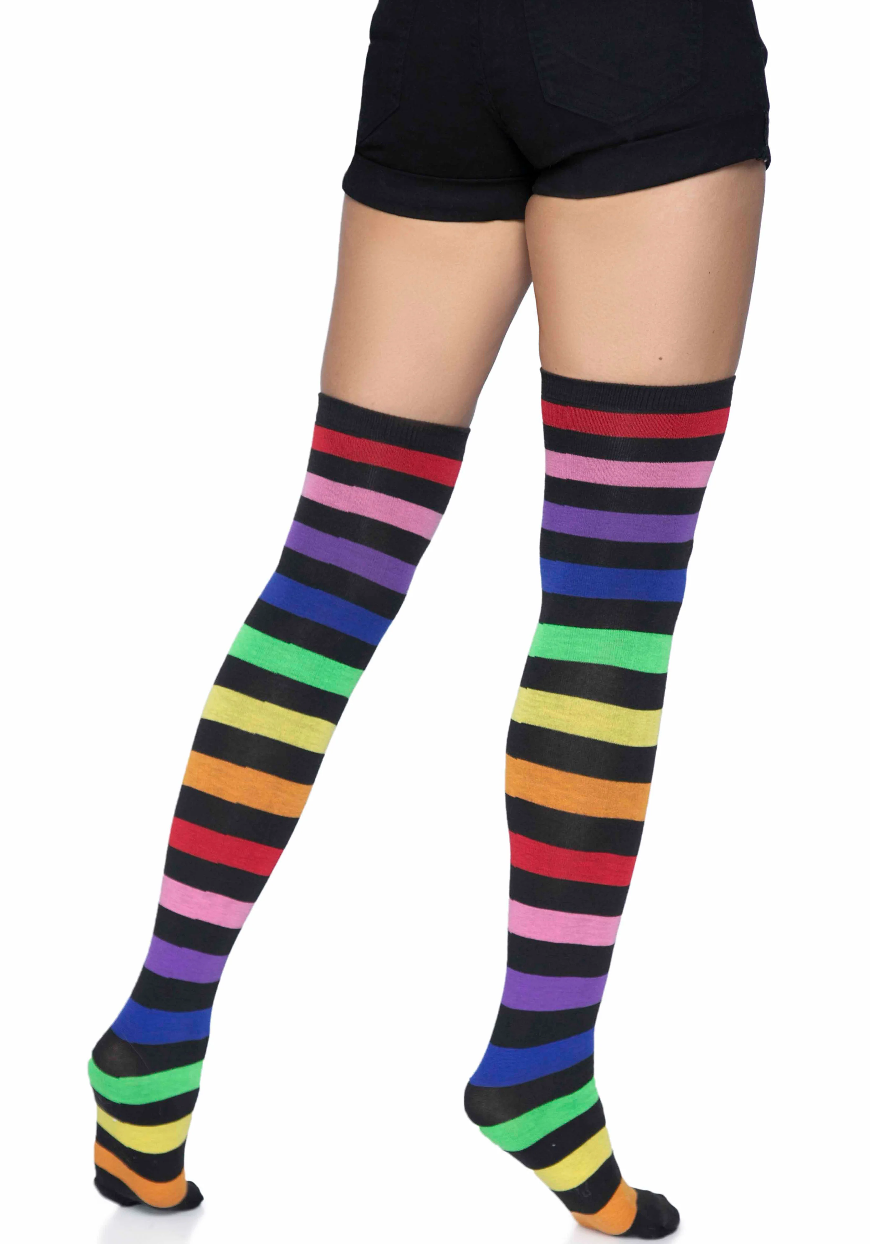 Rainbow Thigh High Socks - Image 5