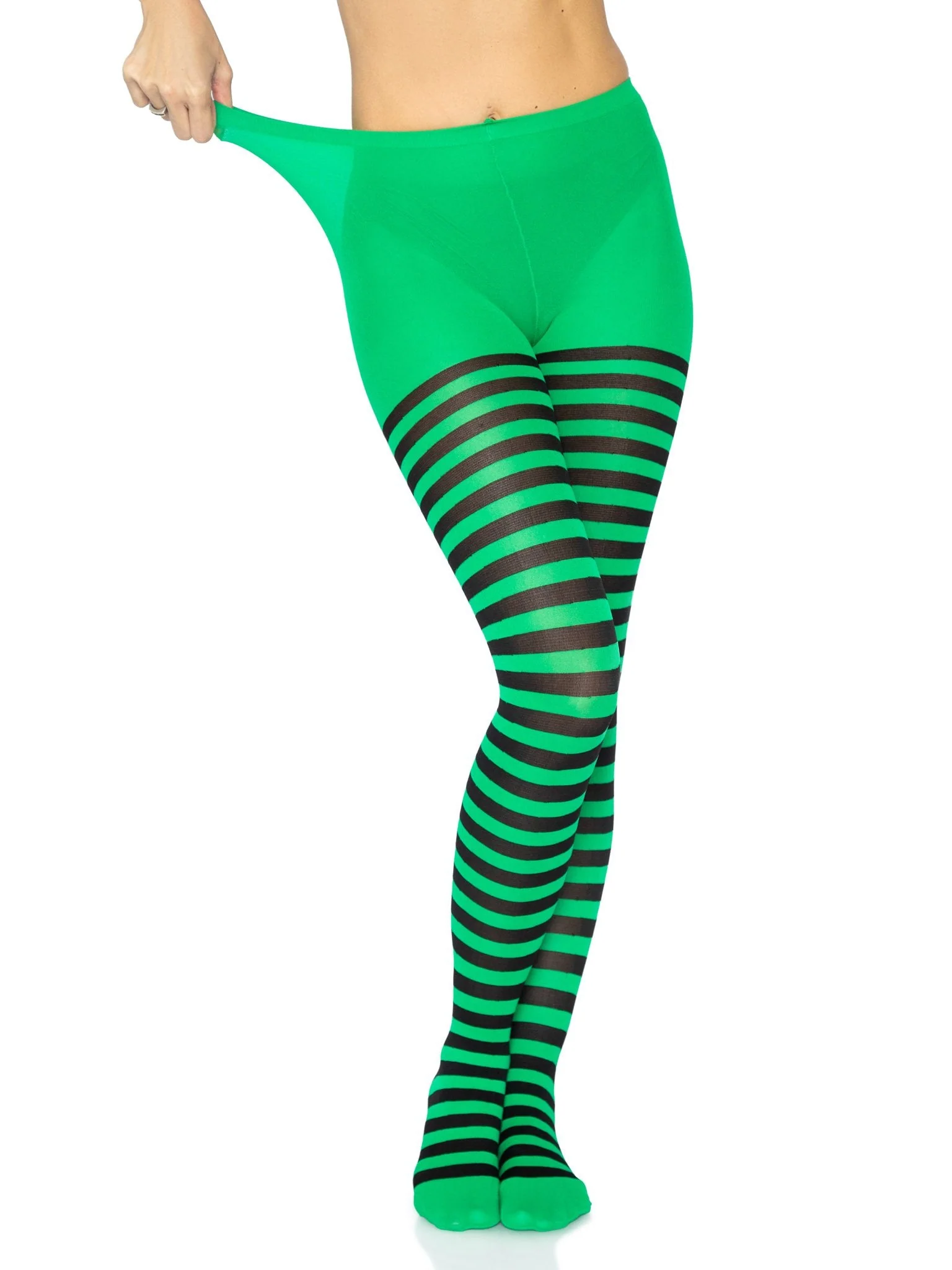 Nylon Striped Pantyhose - Image 10