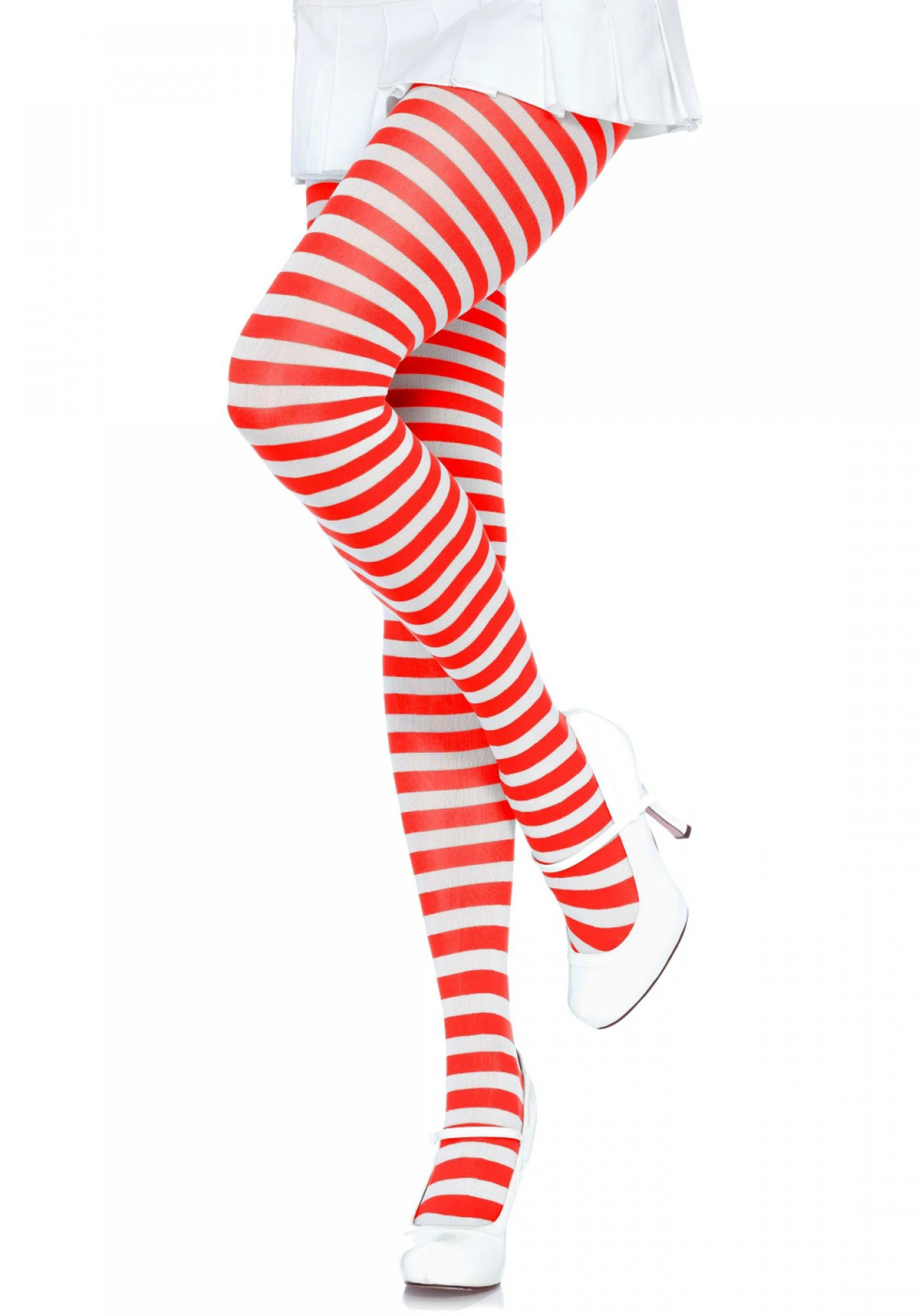 Nylon Striped Pantyhose - Image 15