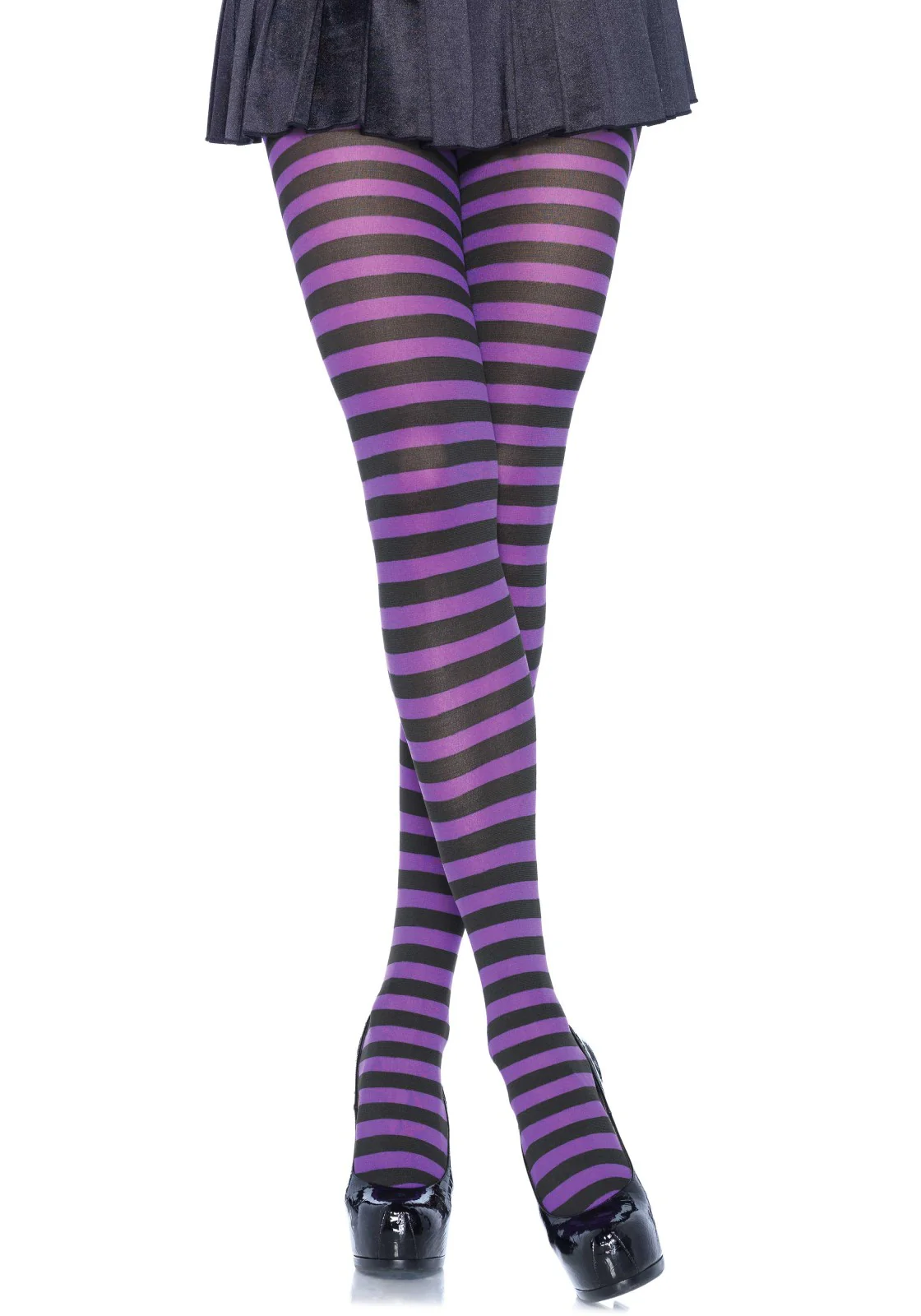 Nylon Striped Pantyhose - Image 5