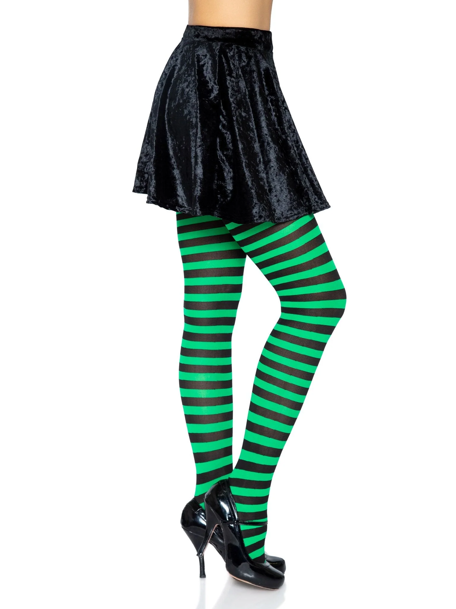 Nylon Striped Pantyhose - Image 9