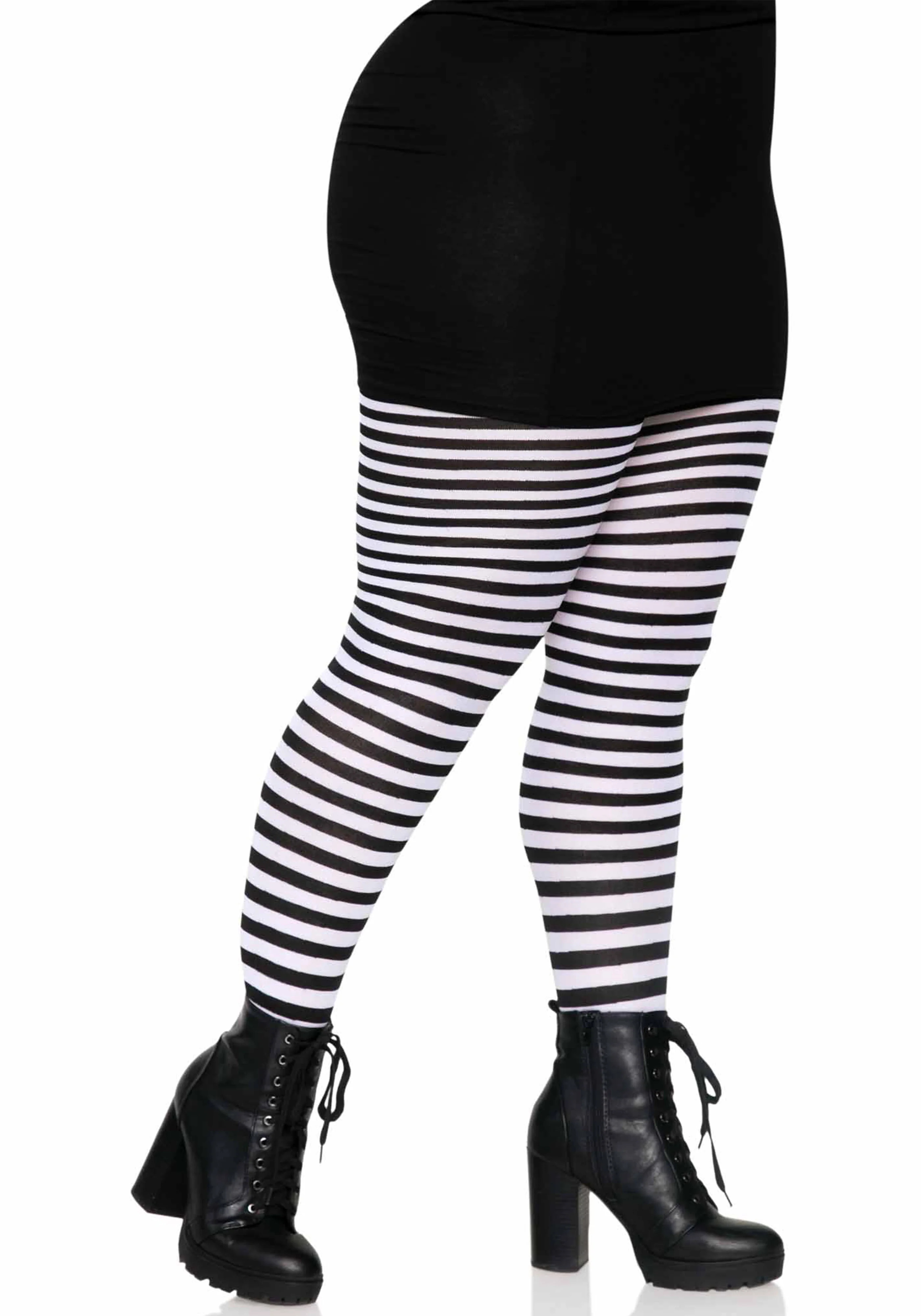 Plus Striped Pantyhose - Image 3