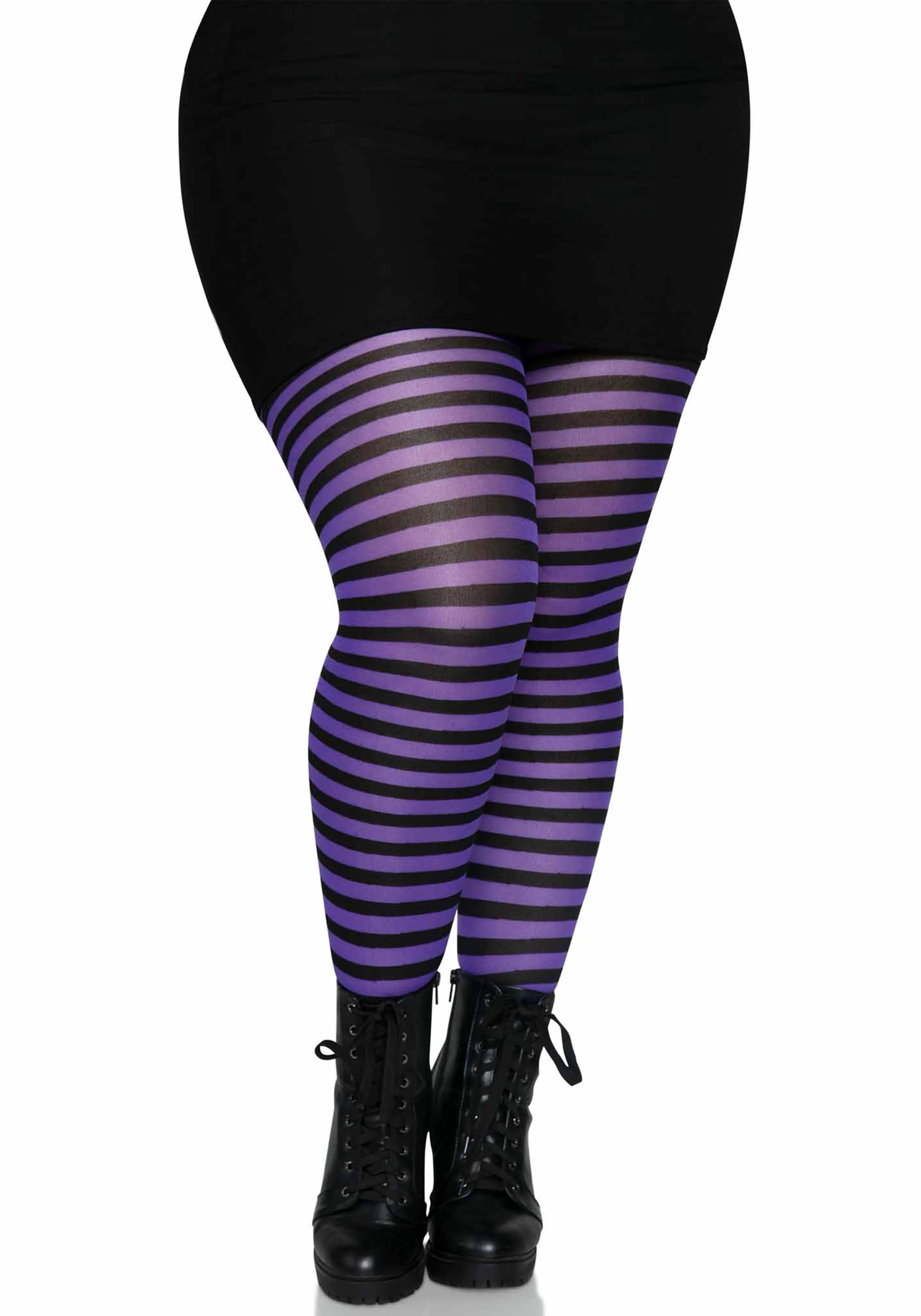 Plus Striped Pantyhose - Image 6