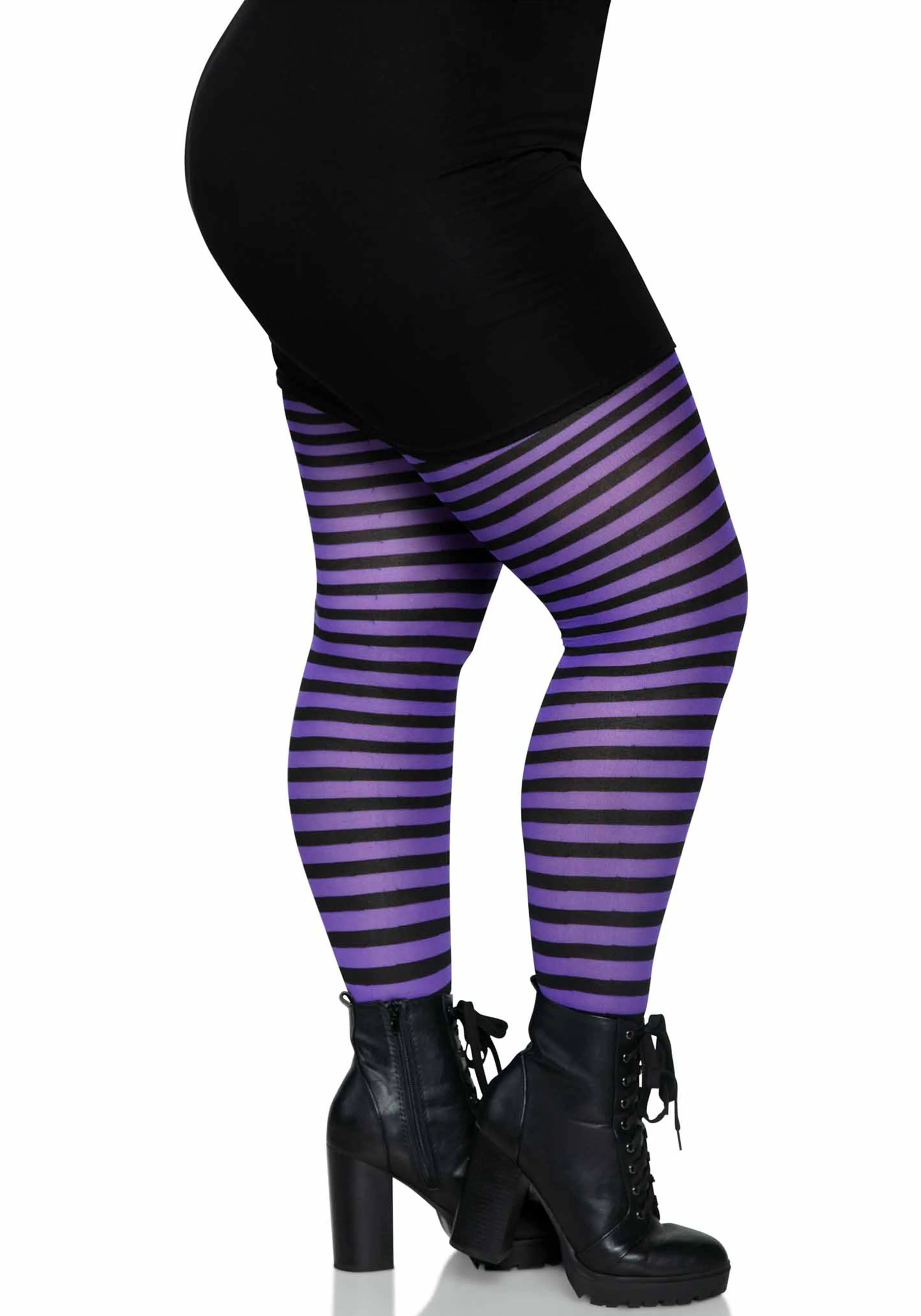 Plus Striped Pantyhose - Image 8