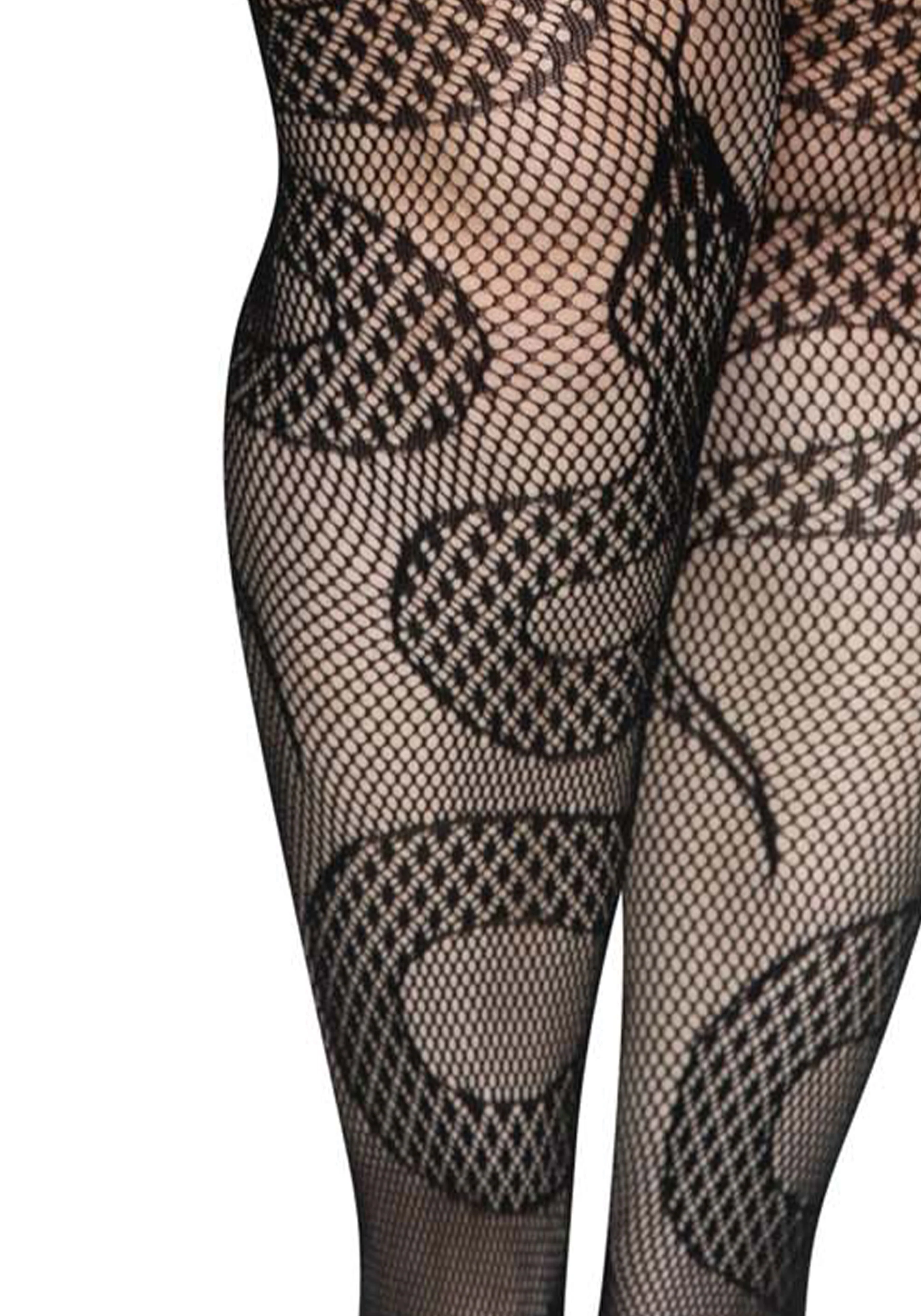 Plus Snake Net Pantyhose - Image 6
