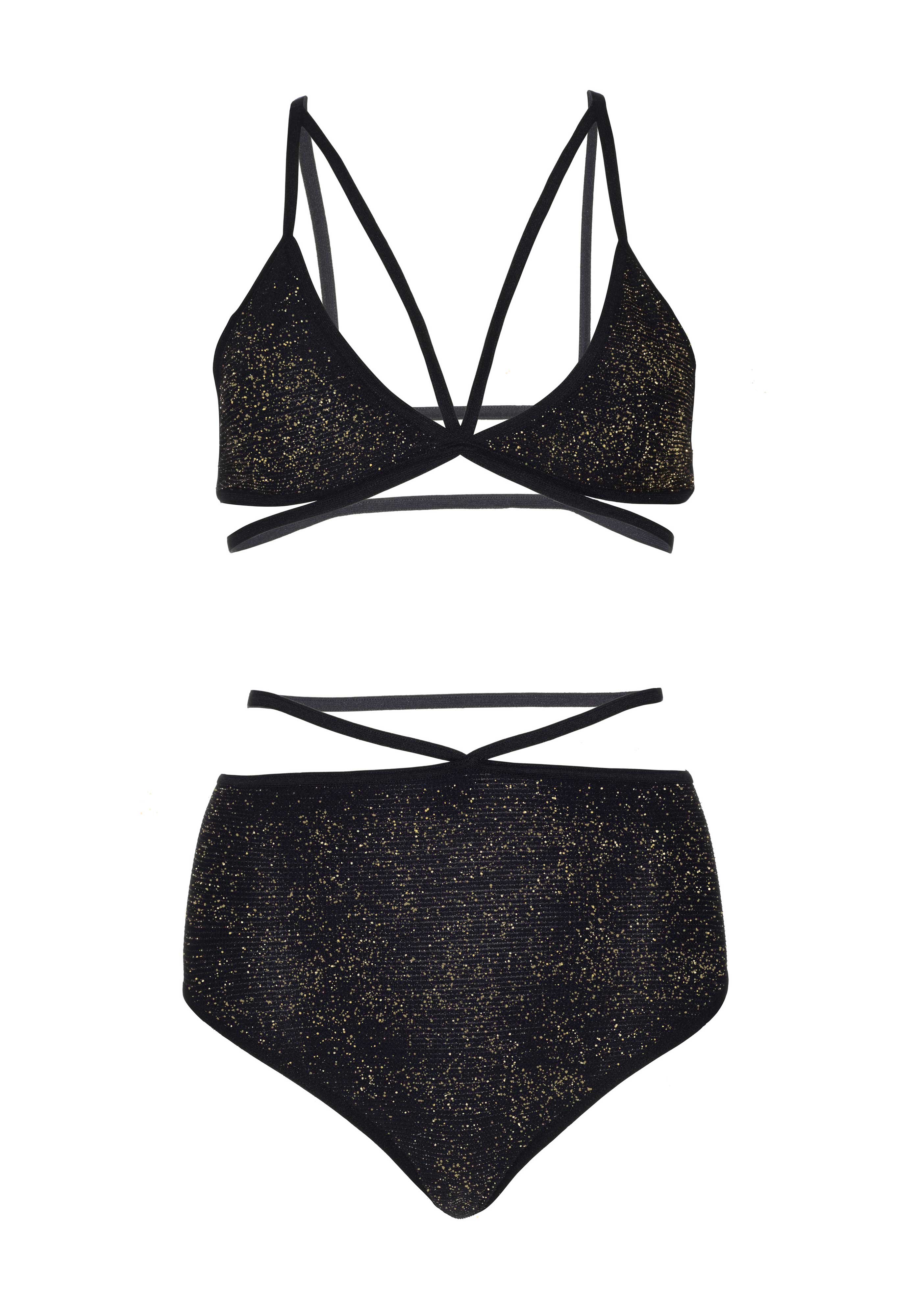 Lurex Opaque Bra And Bottom - Image 8