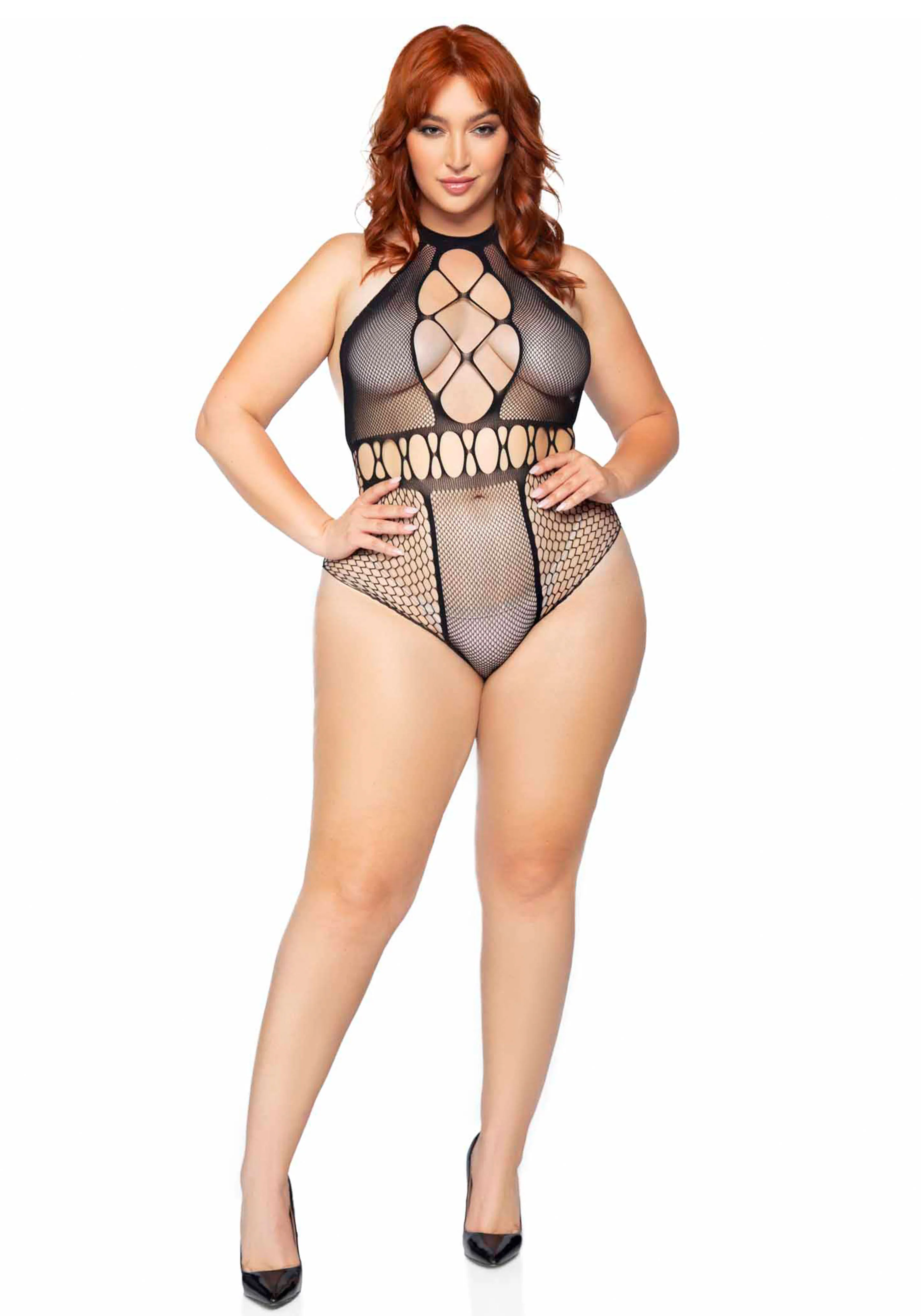 Plus Seamless Halter Bodysuit - Image 4