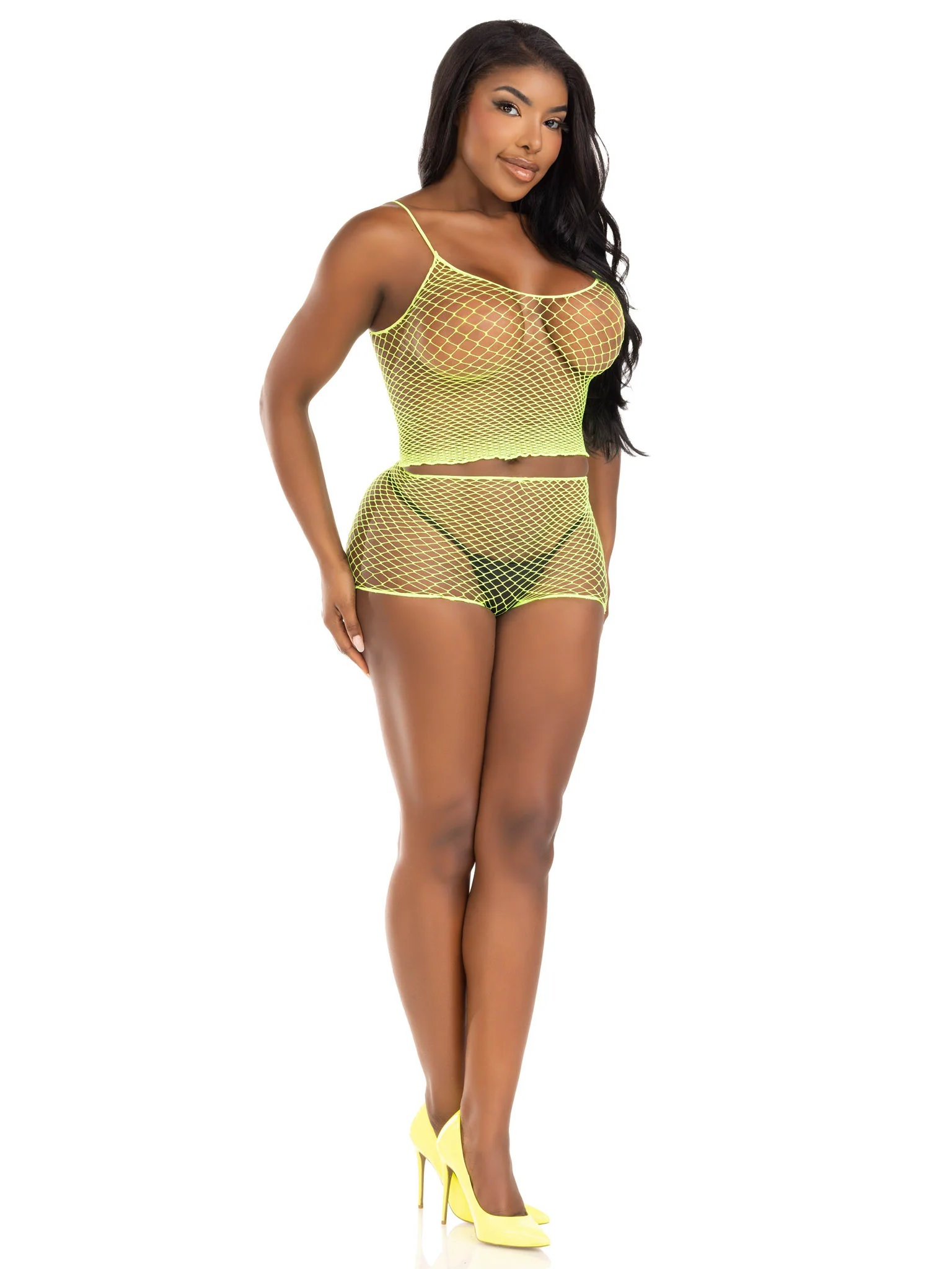 Twist Net Tank Top and Boyshorts - Image 8