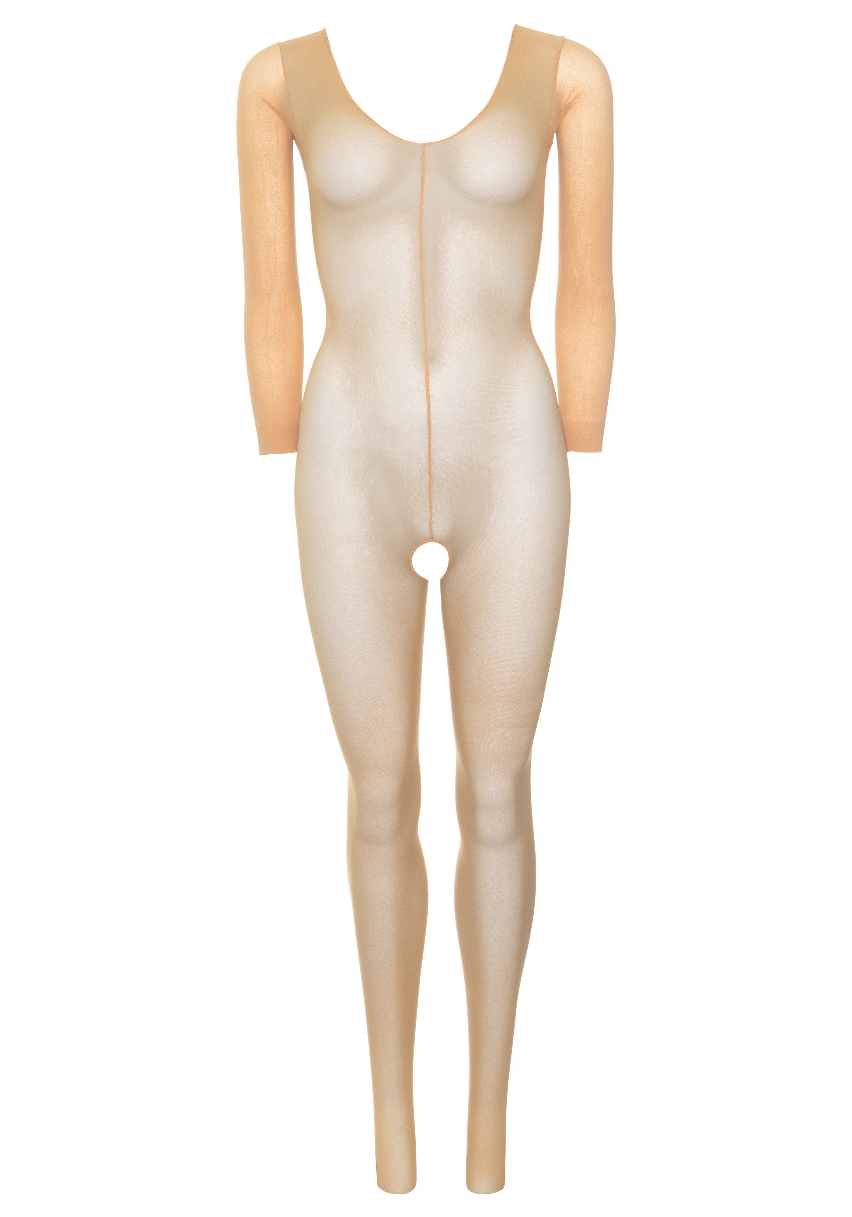 Sheer Long Sleeves Bodystocking - Image 11