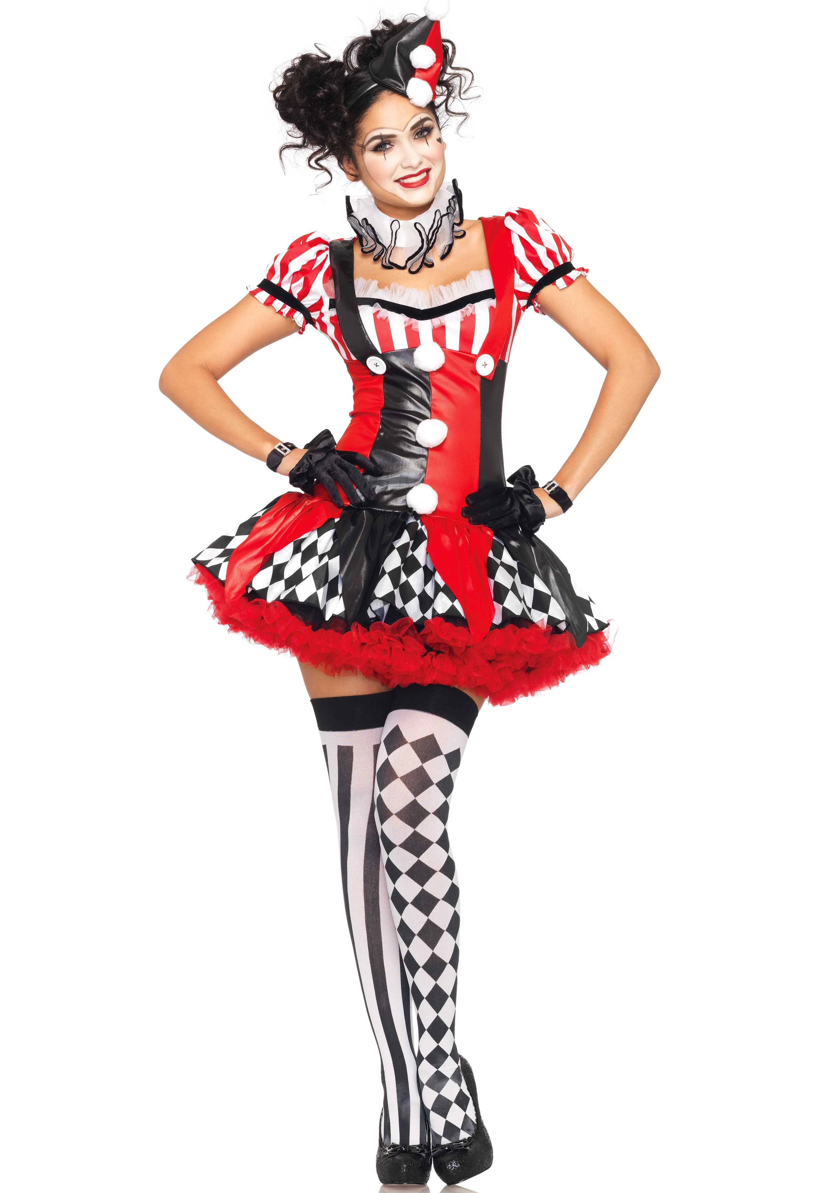 Harlequin Clown Dress - Image 3