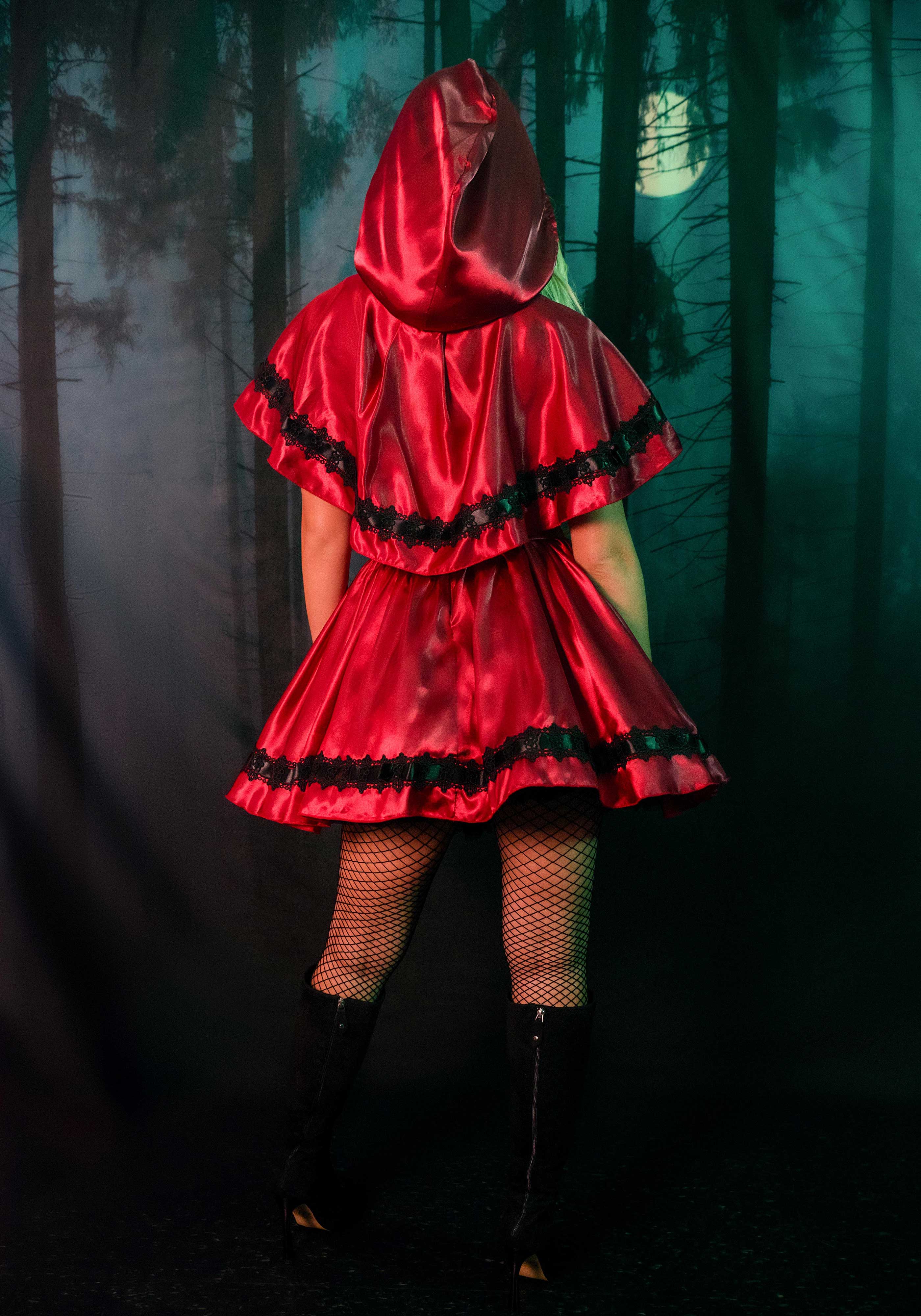 Gothic Red Riding Hood Dress - Image 9