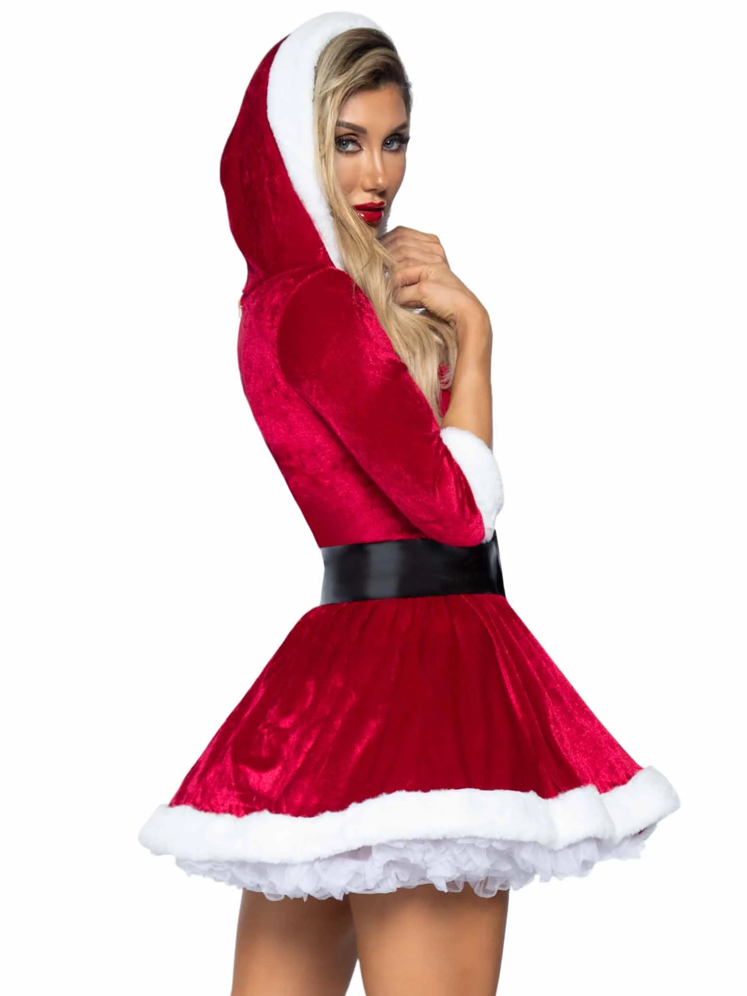 Mrs. Claus Hooded Dress - Image 4