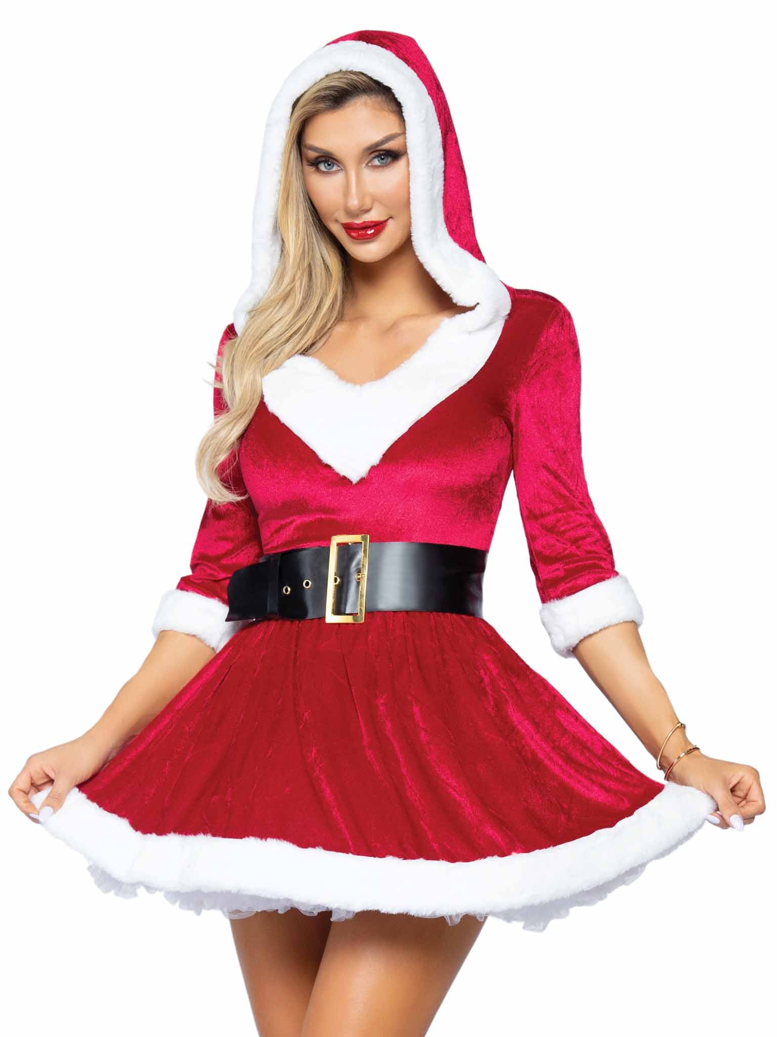Mrs. Claus Hooded Dress - Image 7