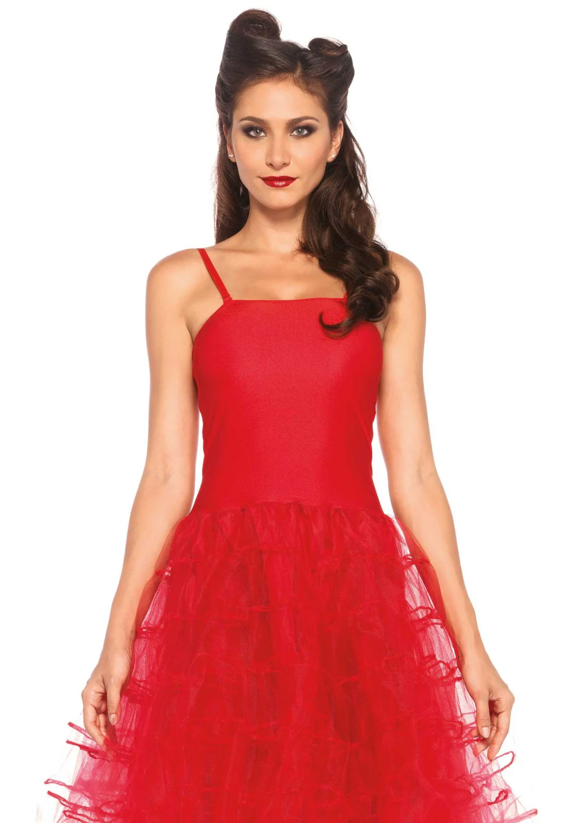 Knee-Length Layered Petticoat Dress - Image 5
