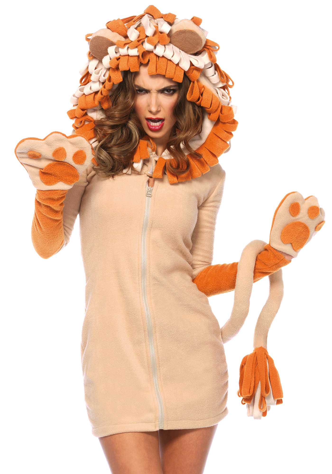 Cozy Lion Hooded Dress - Image 3