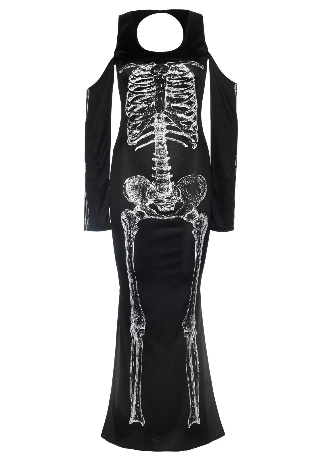 Side Slit Skeleton Dress - Image 3