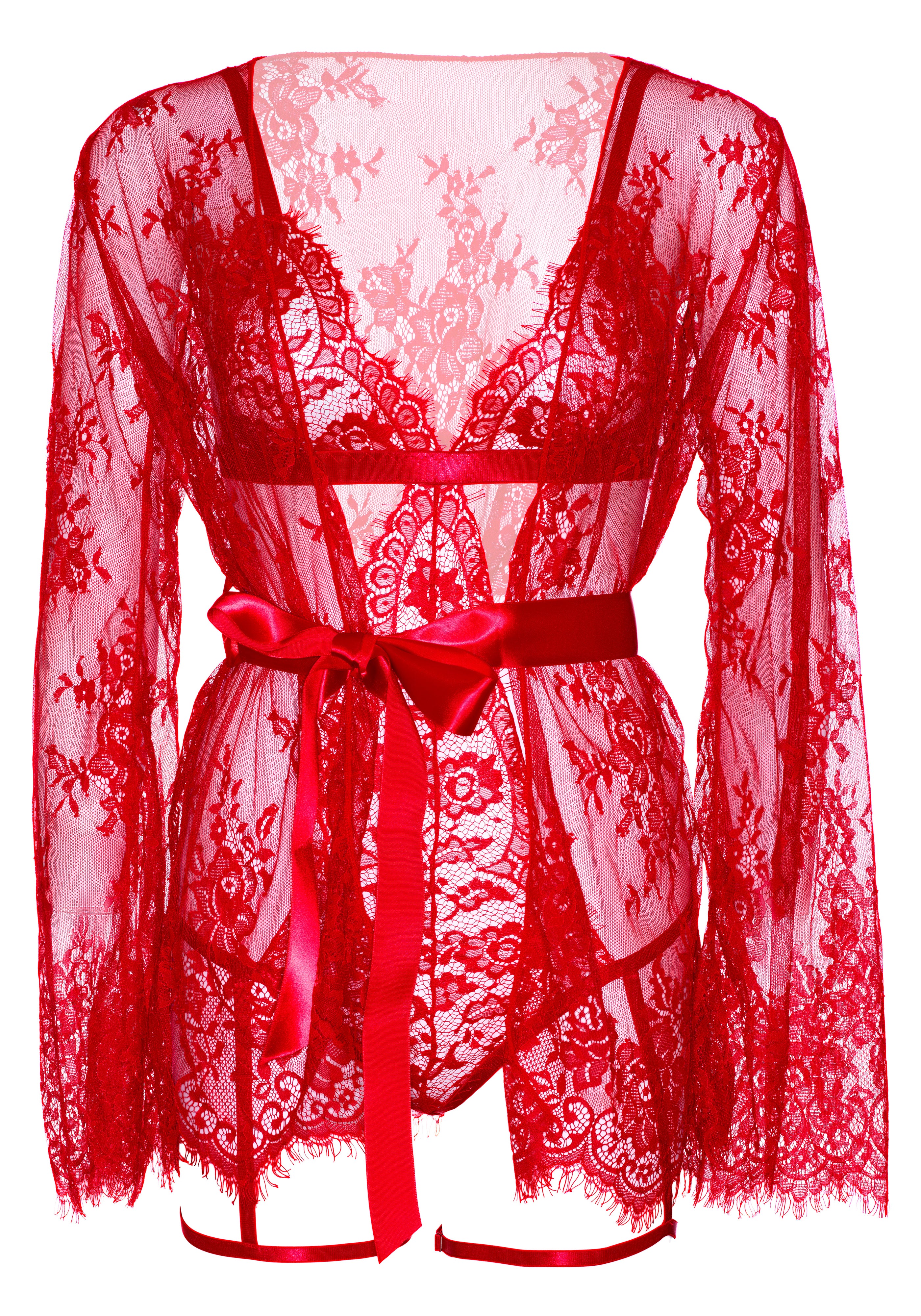 Garter Teddy with String Back and Robe - Image 18