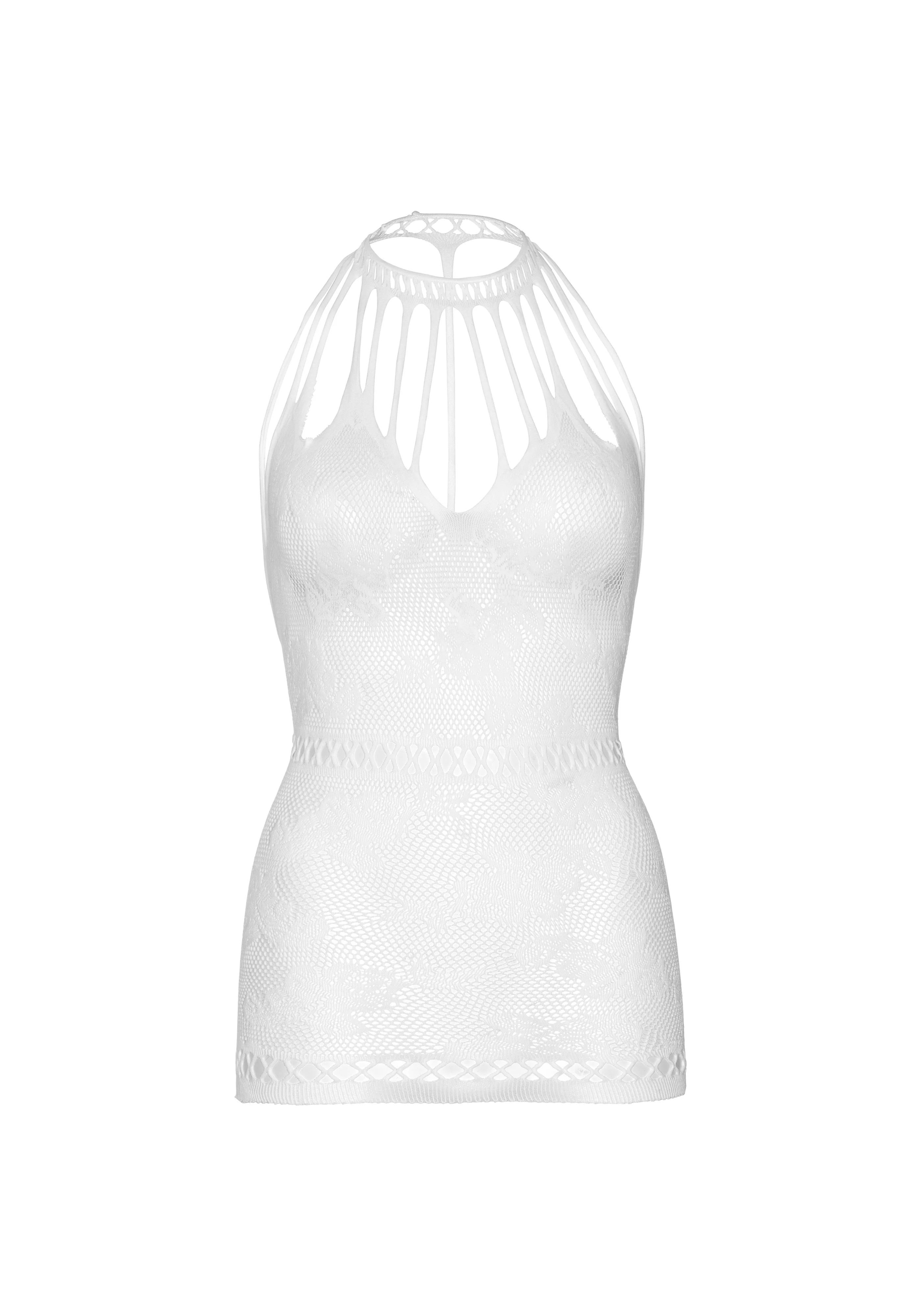 Mini Dress with Net Cut-Outs - Image 24