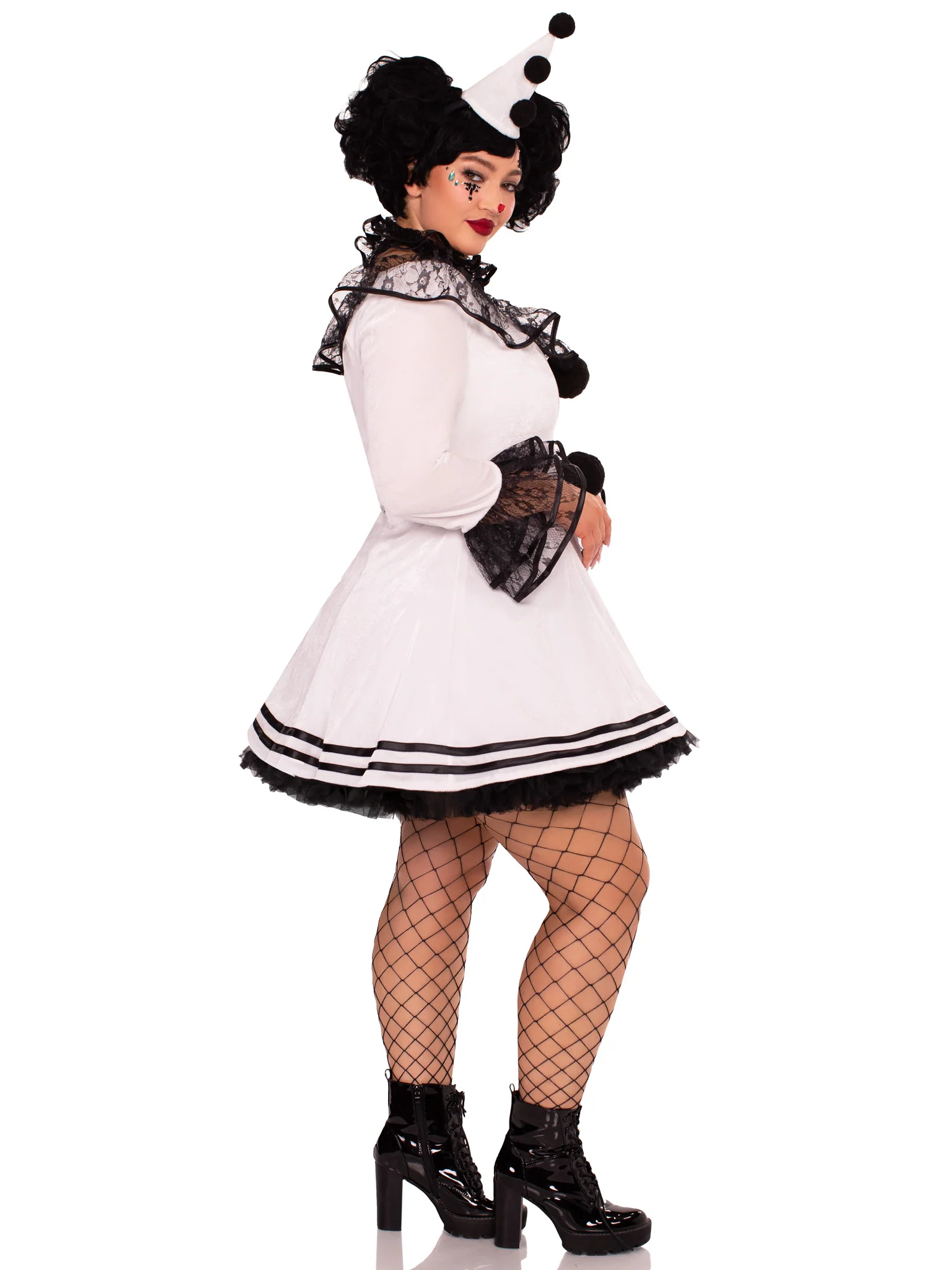 Plus Pierrot Clown Dress - Image 3