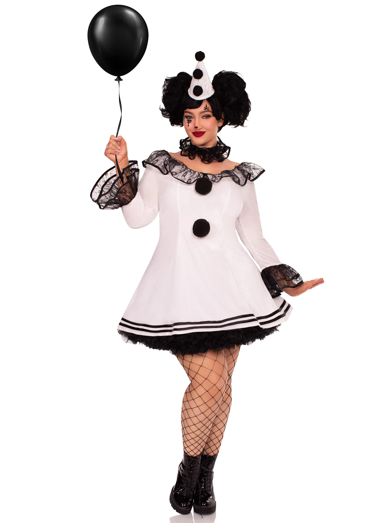 Plus Pierrot Clown Dress - Image 4