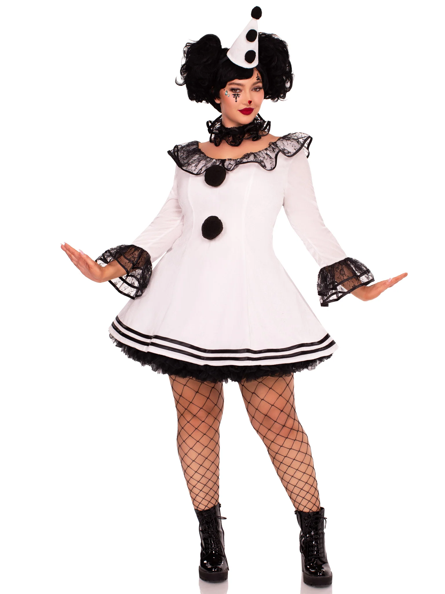 Plus Pierrot Clown Dress - Image 5