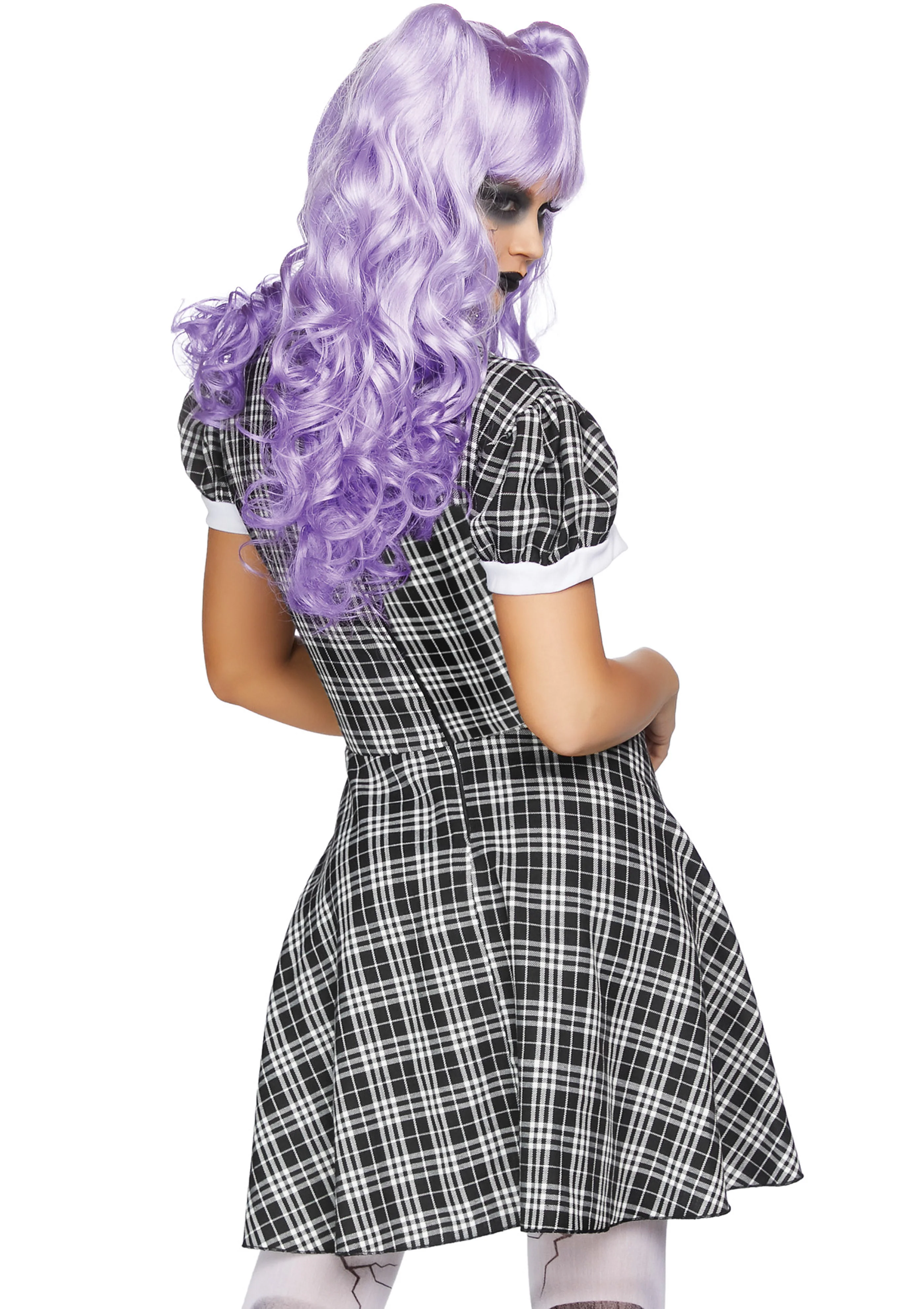 Plaid Babydoll Dress - Image 2