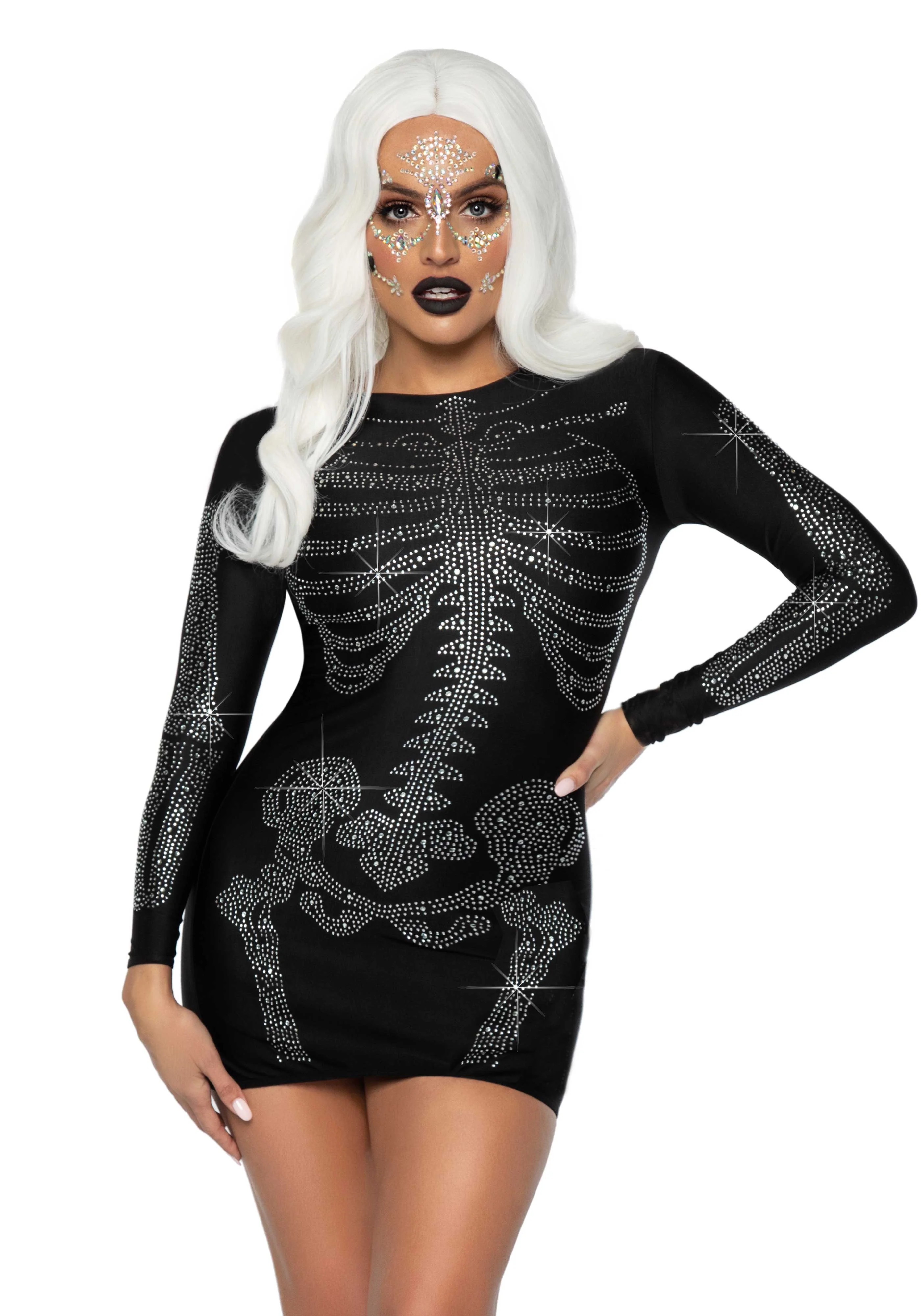 Rhinestone Skeleton Dress