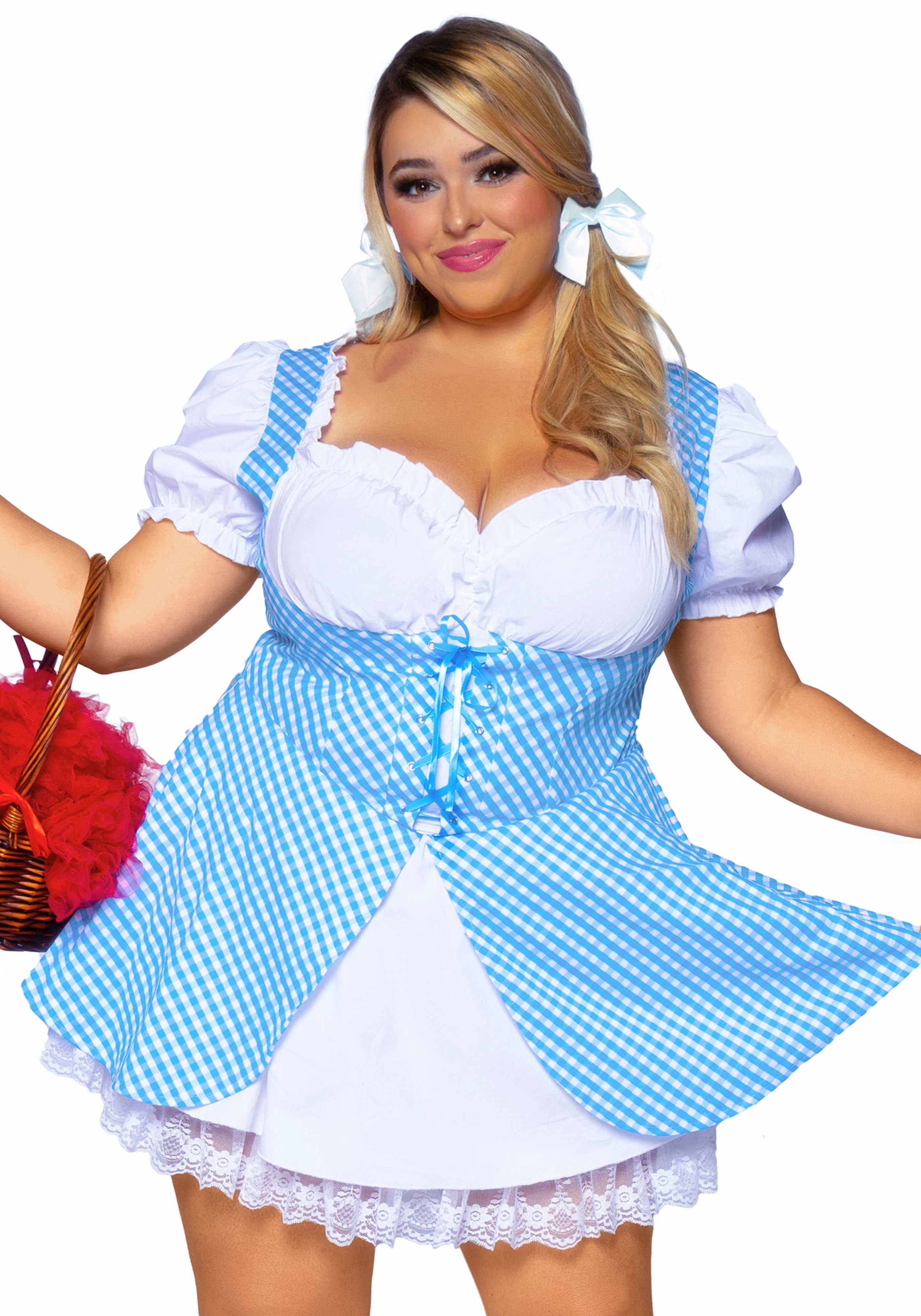 Plus Gingham Dress - Image 5