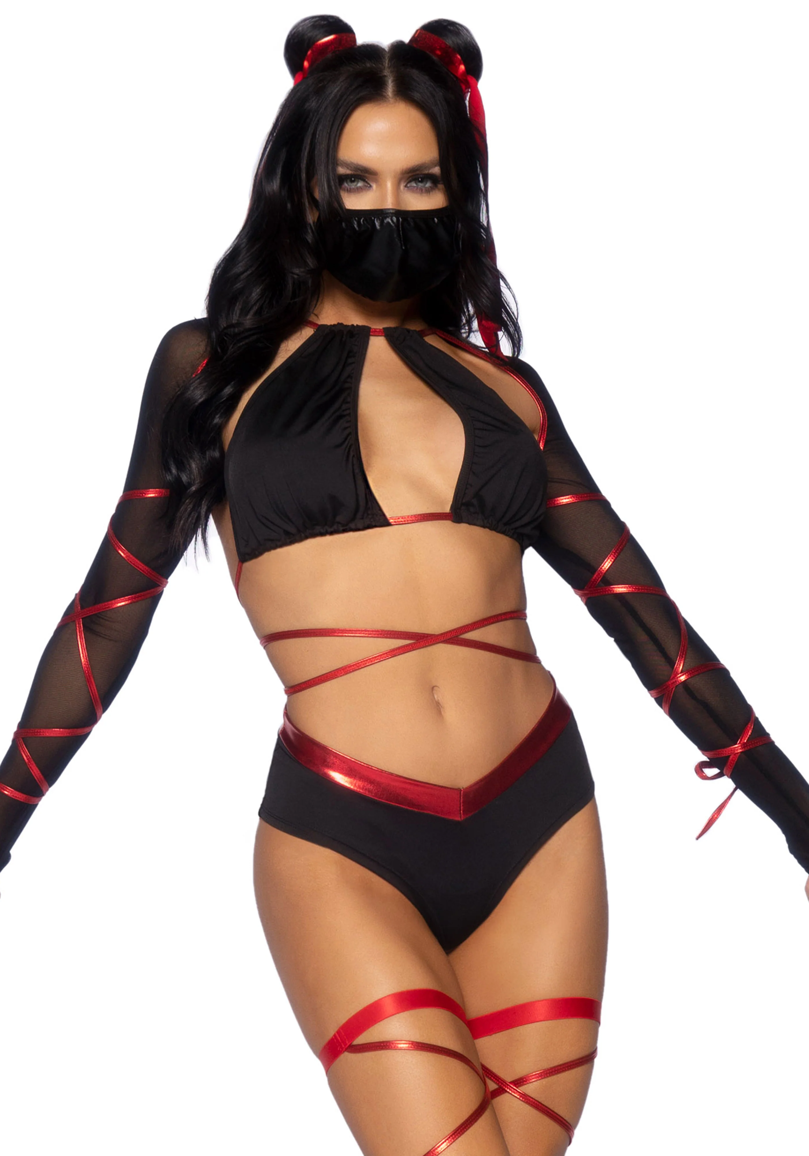 Sexy Ninja Babe Costume - Image 5
