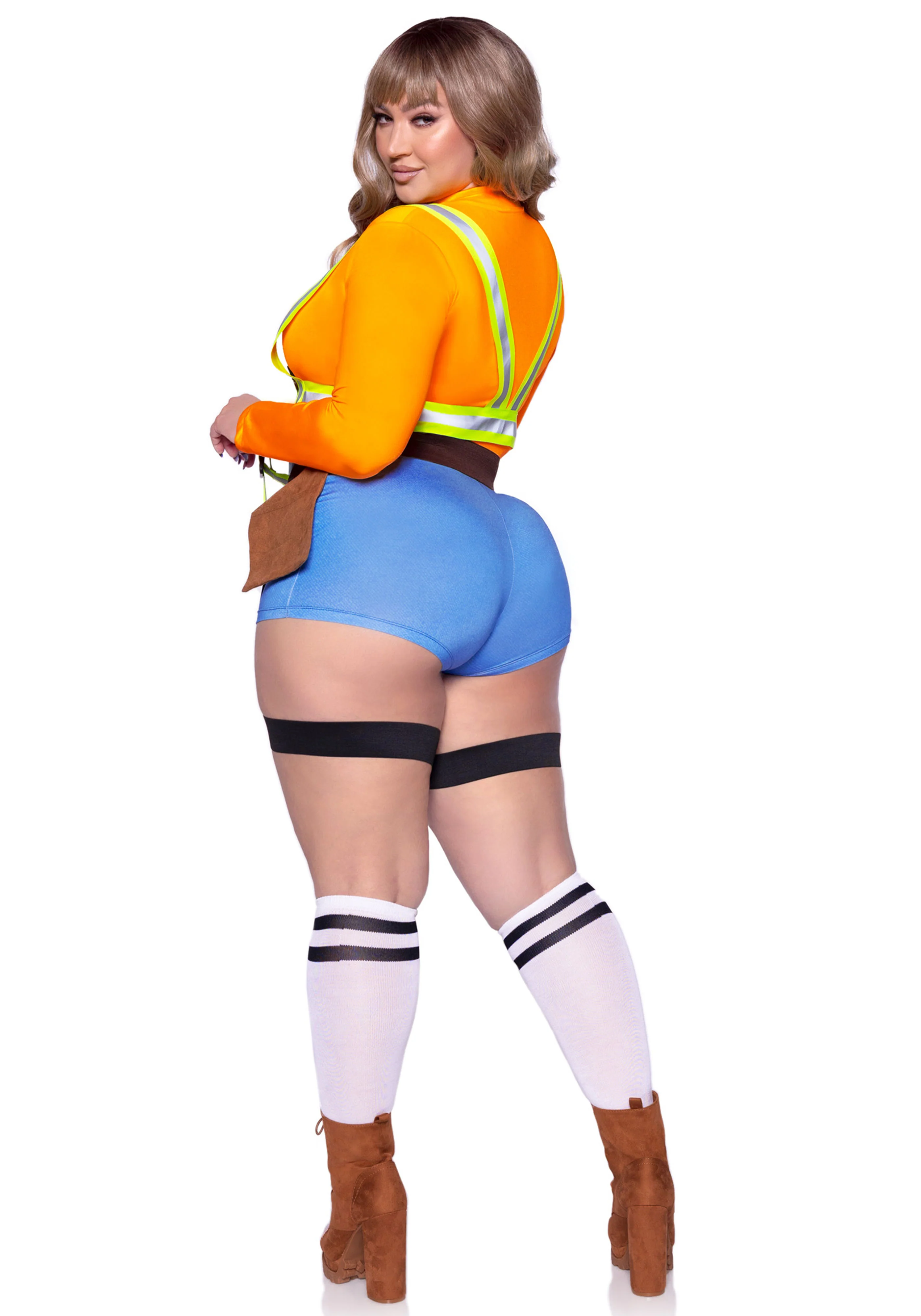 Plus Construction Worker Romper - Image 4