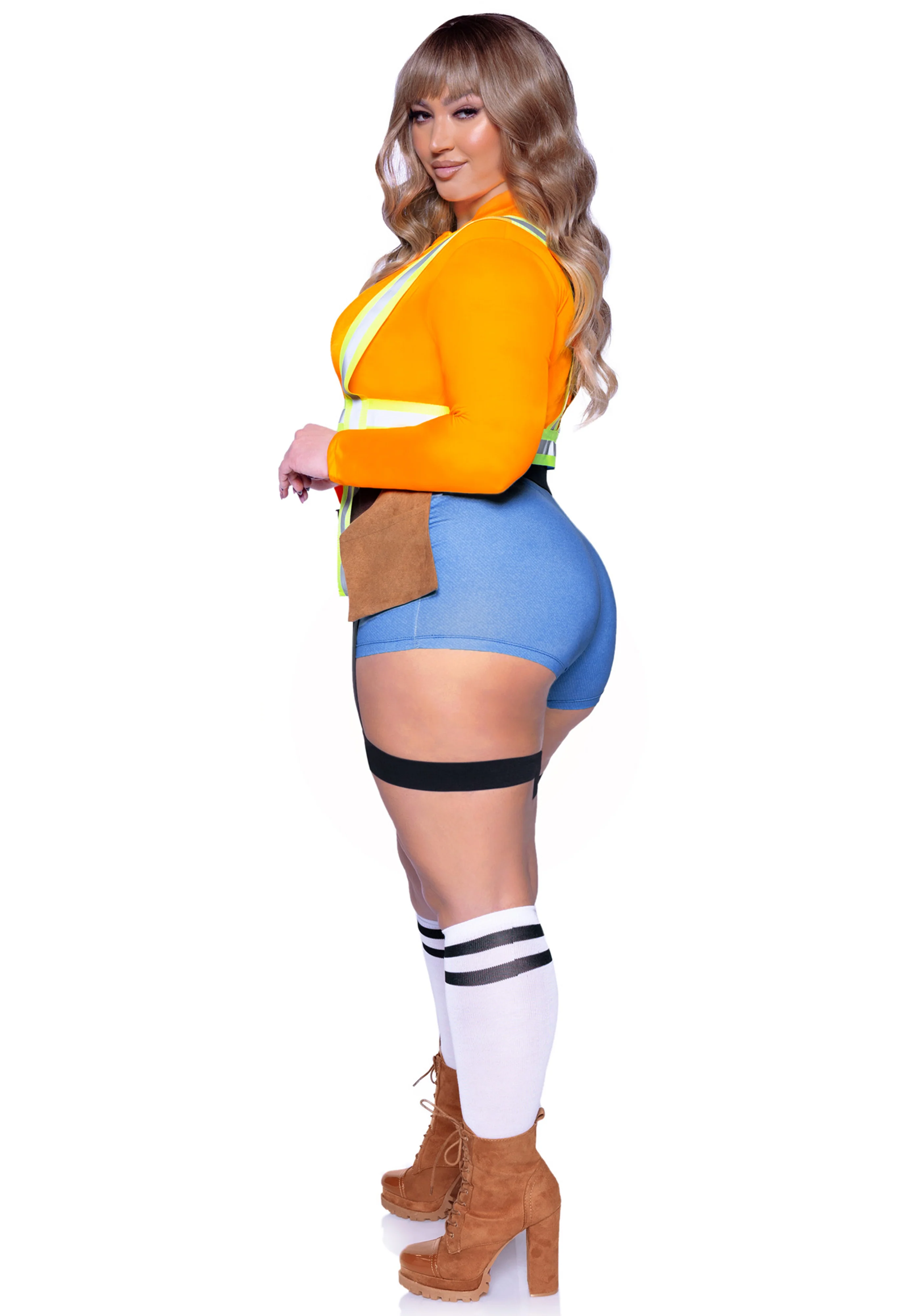 Plus Construction Worker Romper - Image 8