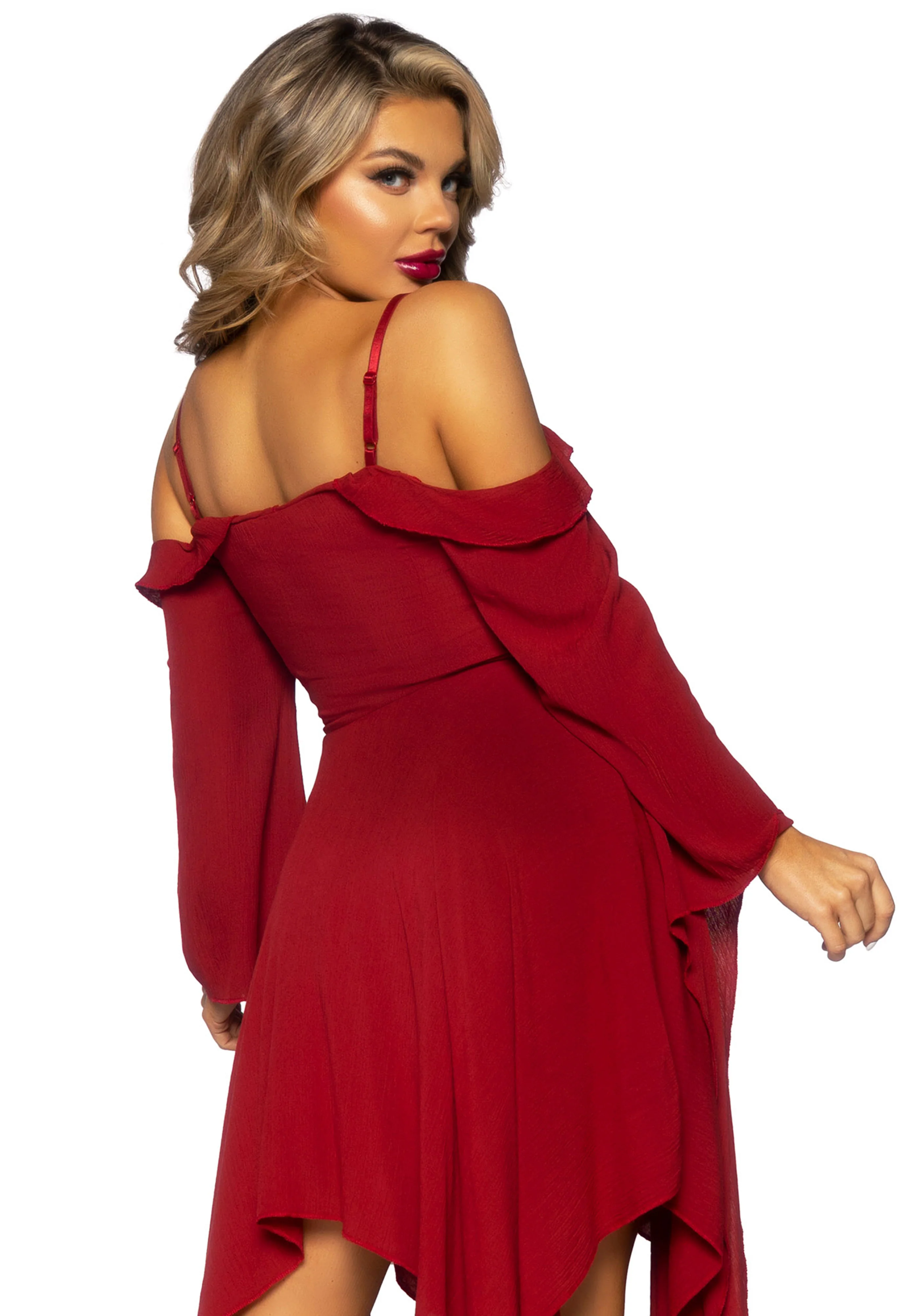 Cotton Bell Sleeved Dress - Image 18