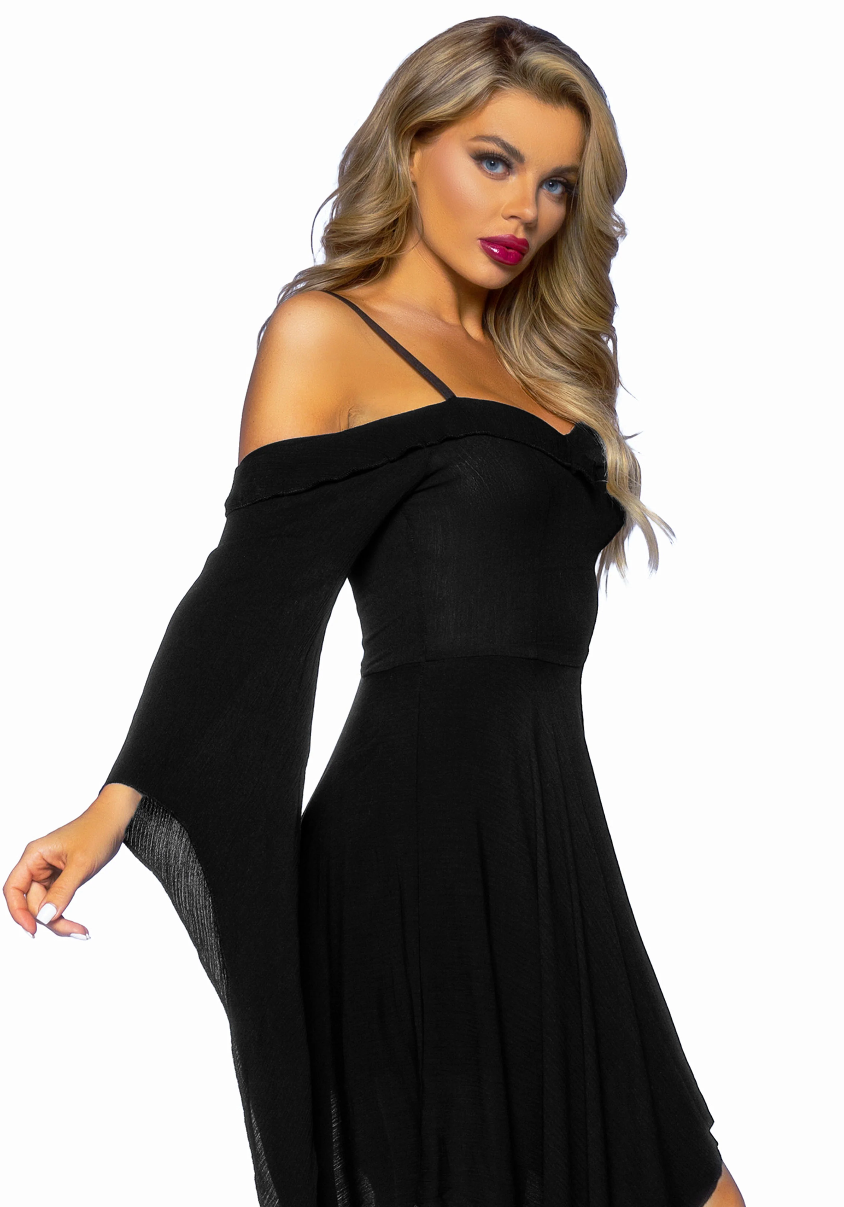 Cotton Bell Sleeved Dress - Image 5
